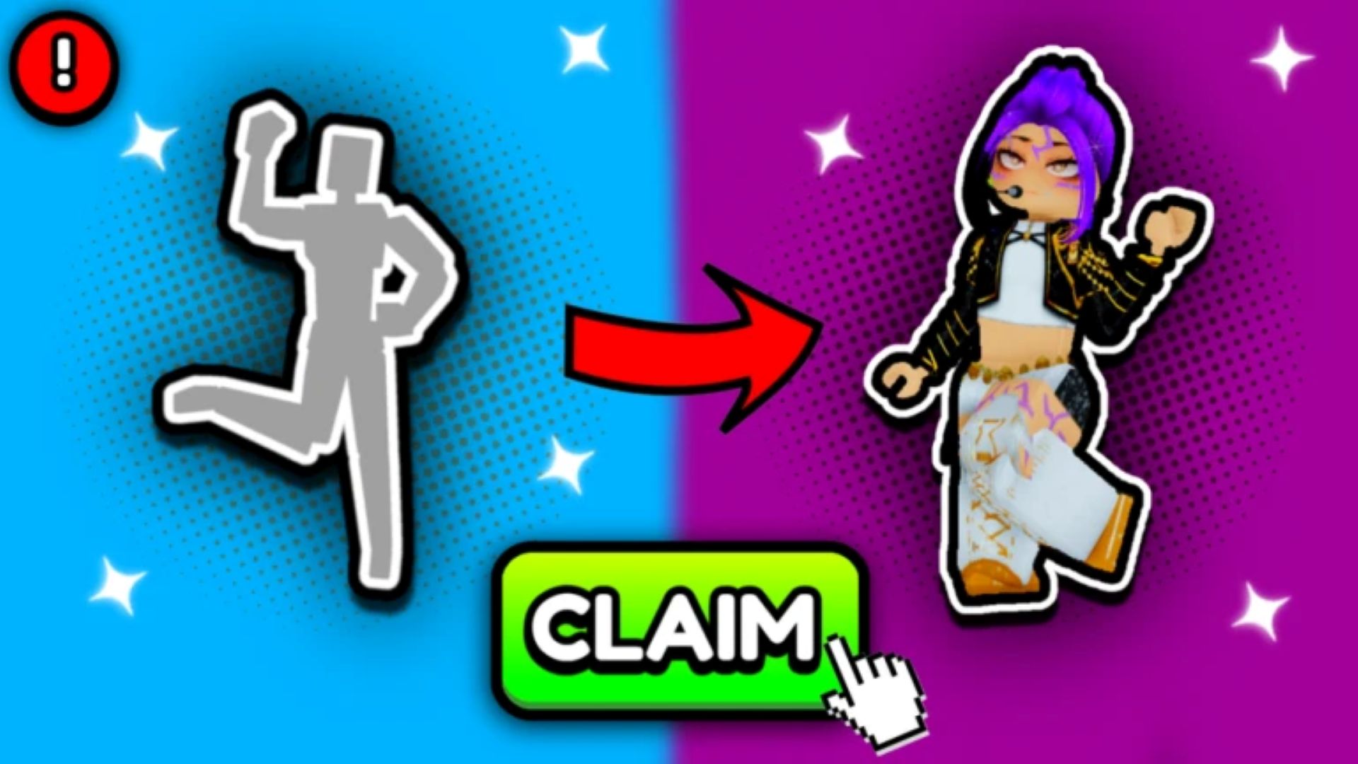 New codes for Click For Free UGC items (Image via Roblox)