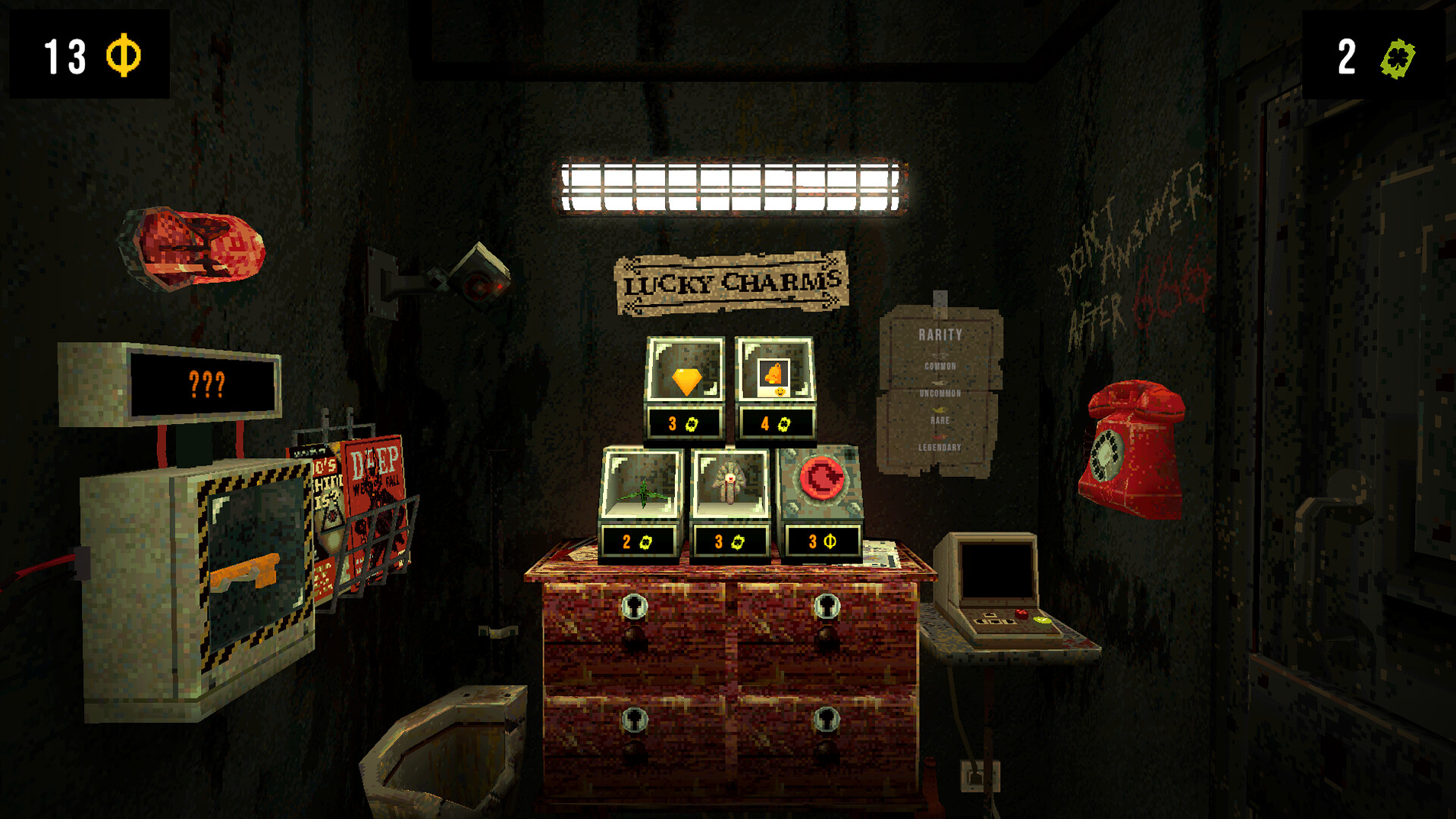 Cloverpit: How To Use the Door (Source: Future Friends Games)