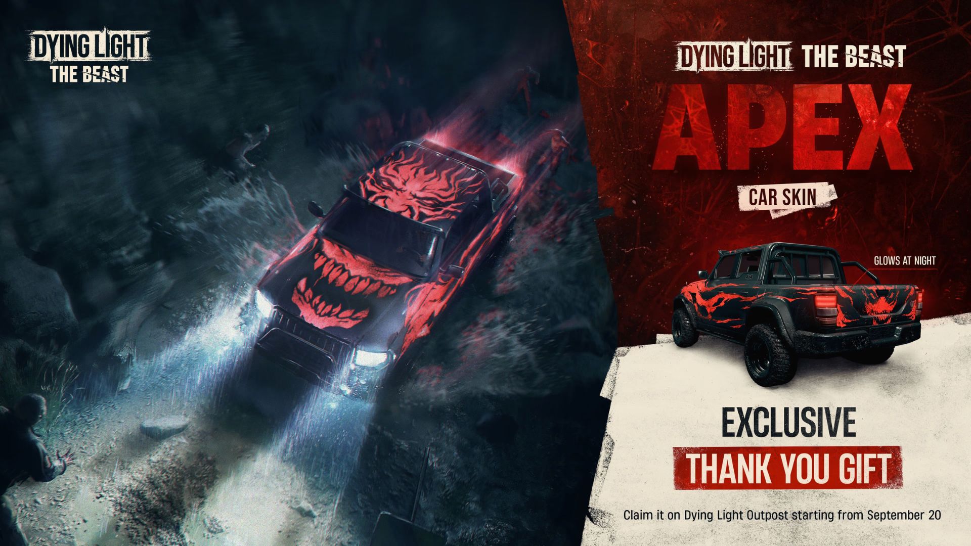 The APEX car skin in Dying Light The Beast (Source: Techland)