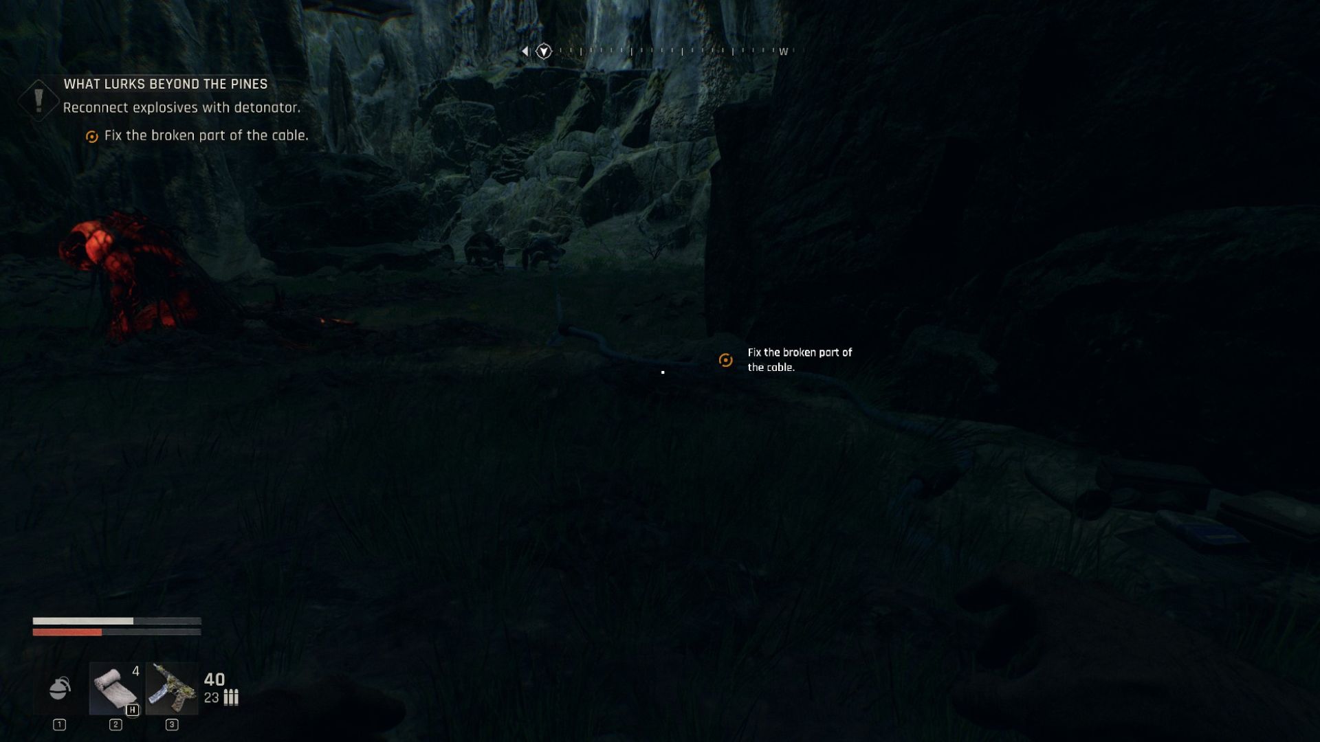 Navigate the dark and set up the explosives (Source: Techland)