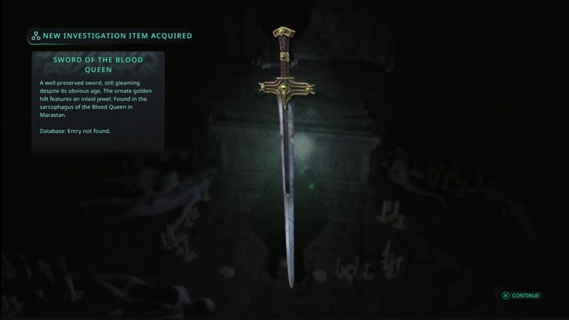 You need the Blood Queen Sword (Source: Nacon | YouTube/TrophyGamers)