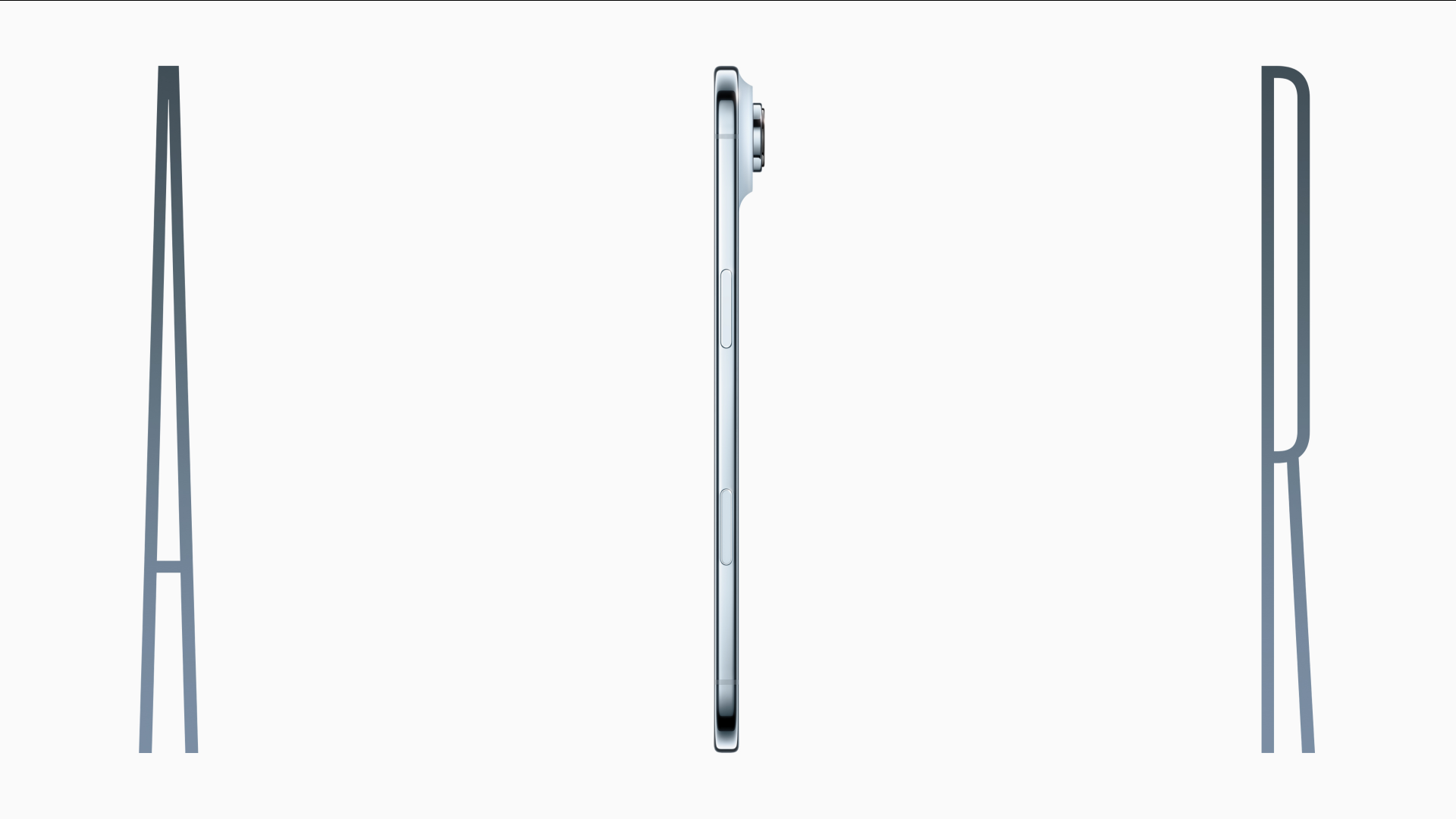 An image of Apple iPhone Air used to spell the I in A I R