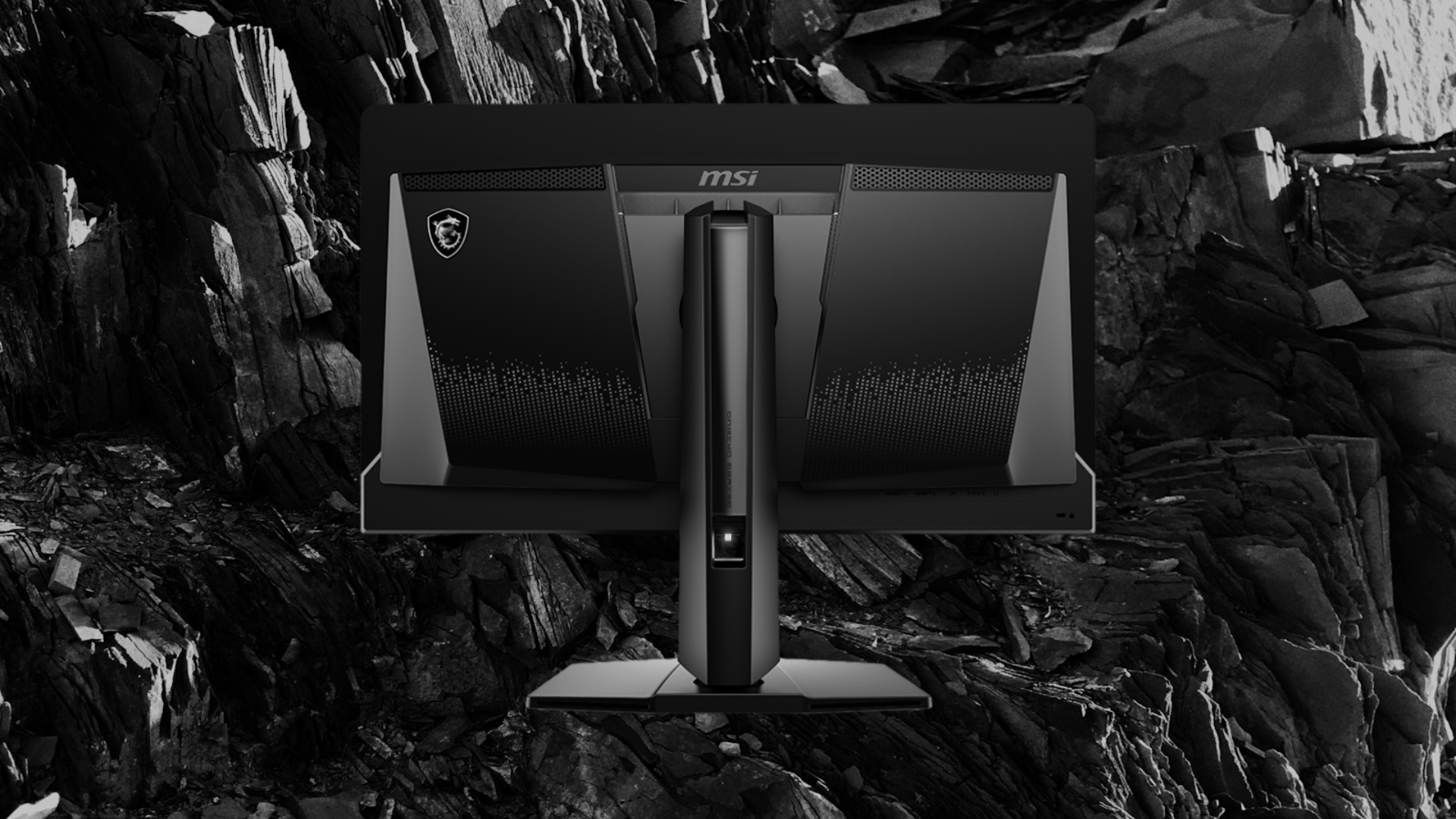 An image of MSI 240 Hz OLED gaming monitor (rear)