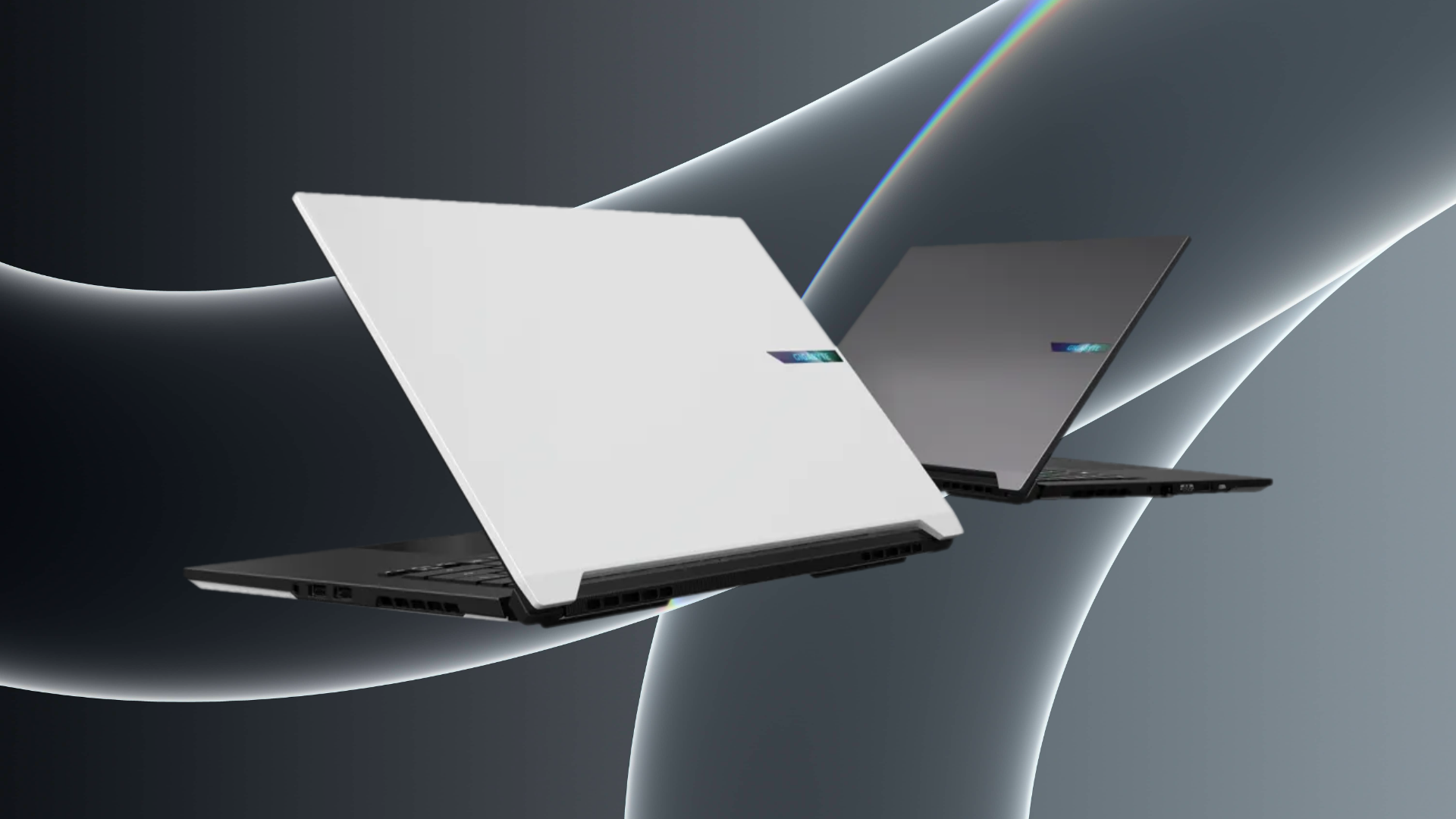 An image of two Gigabyte AERO X16 laptop with RTX 5070
