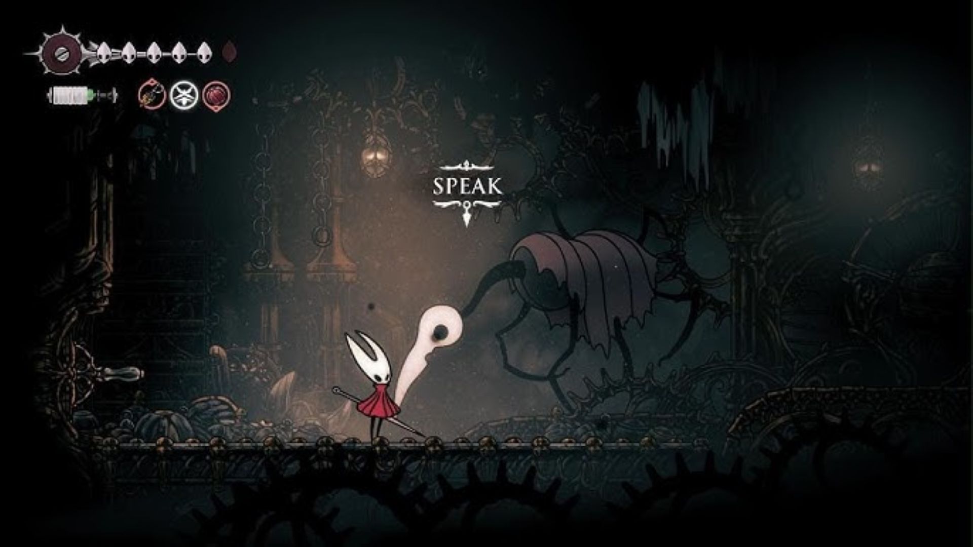 Explore the Underworks to find this hardworking bug (Image via Team Cherry)