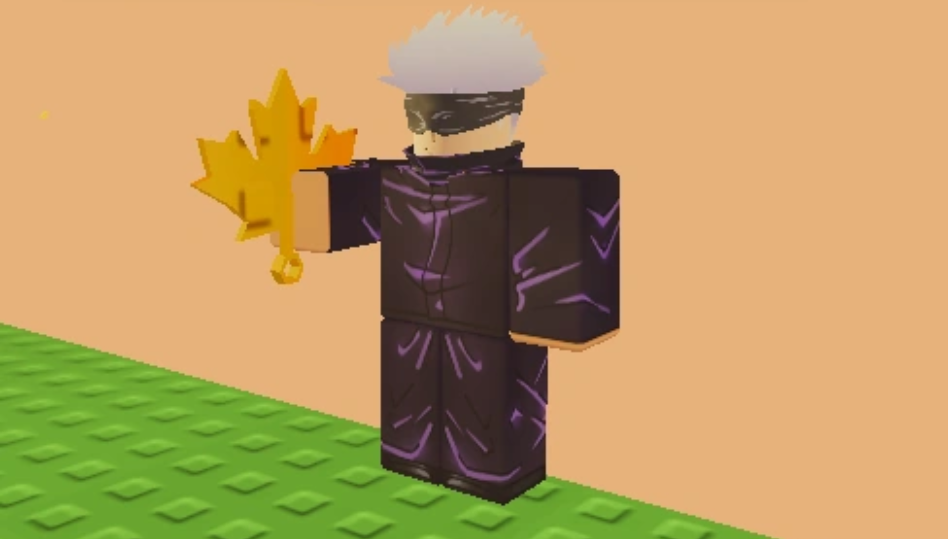 The Maple Leaf Charm triggers rain (Image via Roblox Corporation)