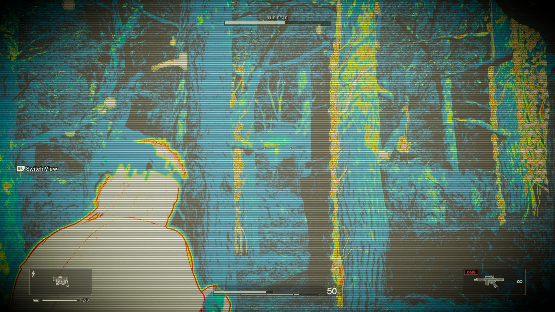 The Thermal Goggles grant you an advantage against bosses (Source: Konami)