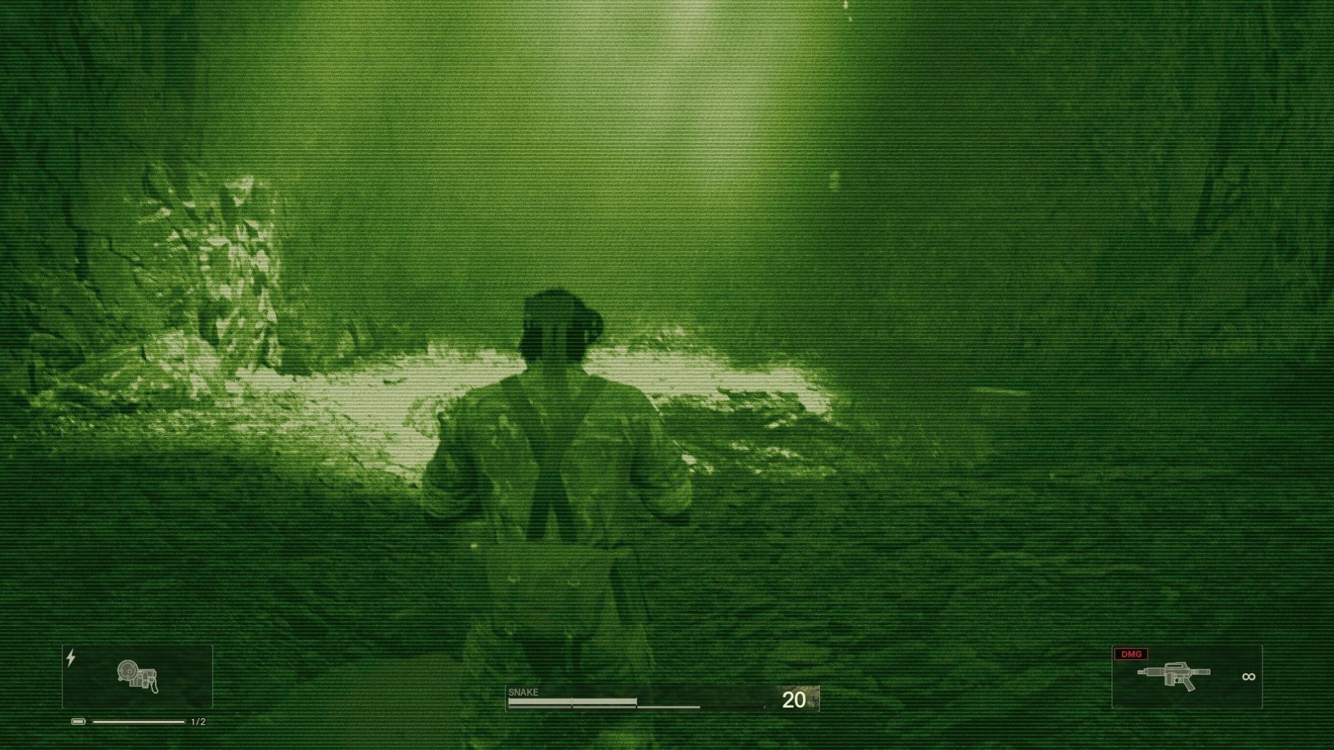 The Night Vision Goggles are a lifesaver (Source: Konami)