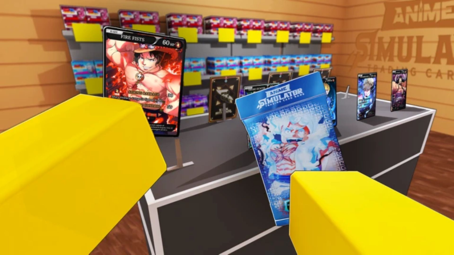 Redeeming new codes in My Card Shop (Image via Roblox)