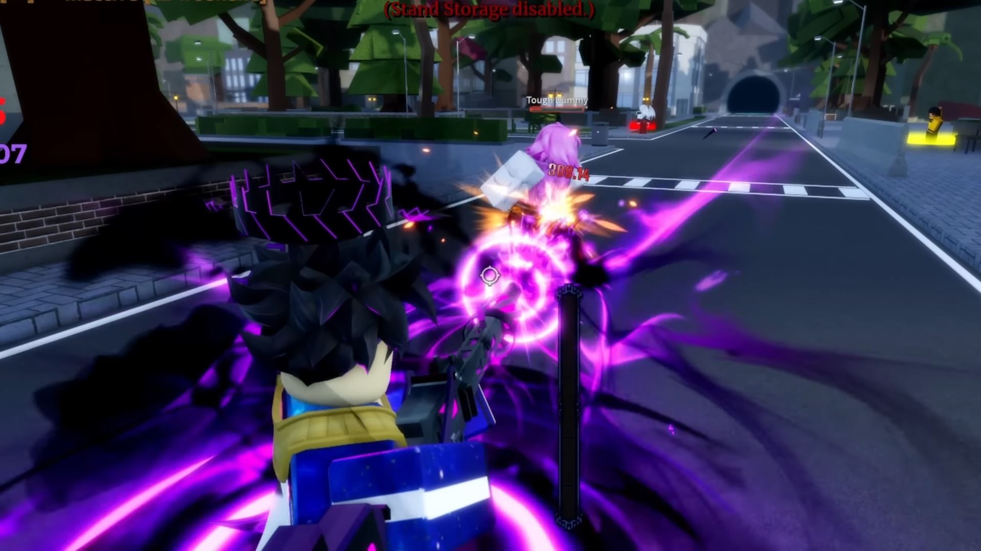 purple lightning projectiles (Image via Roblox Corporation)