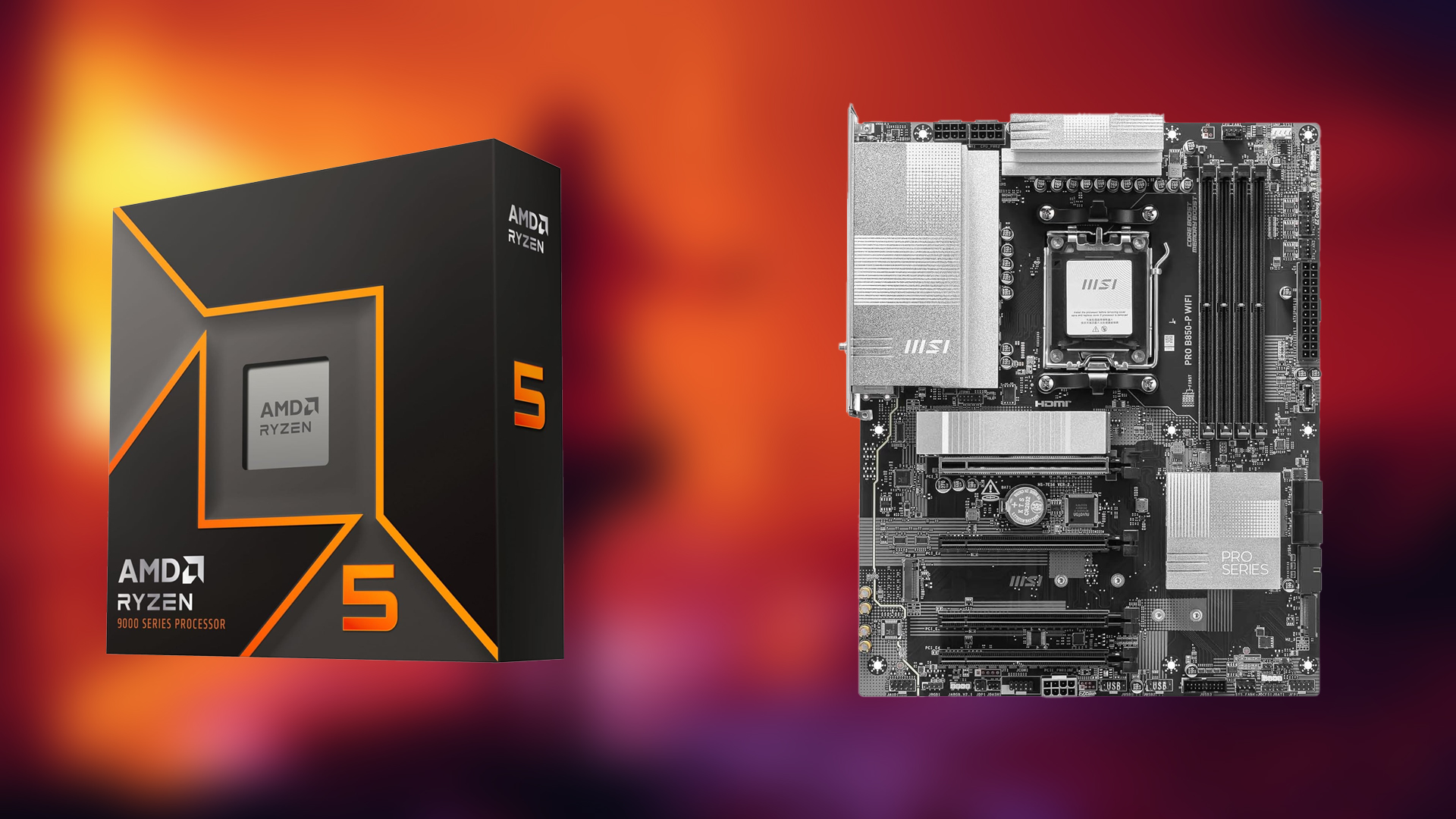 9600X and MSI B850 motherboard