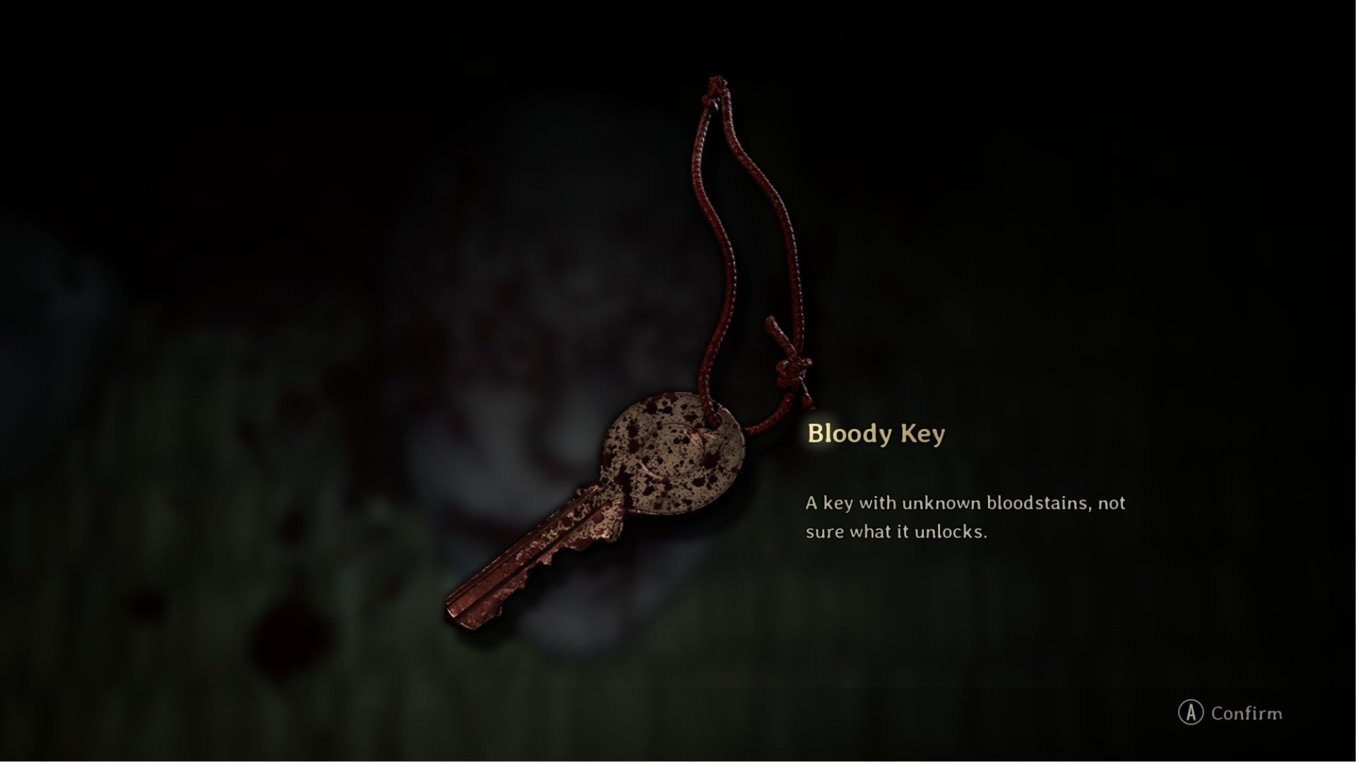 The bloody key in Silent Hill F (Source: Konami)