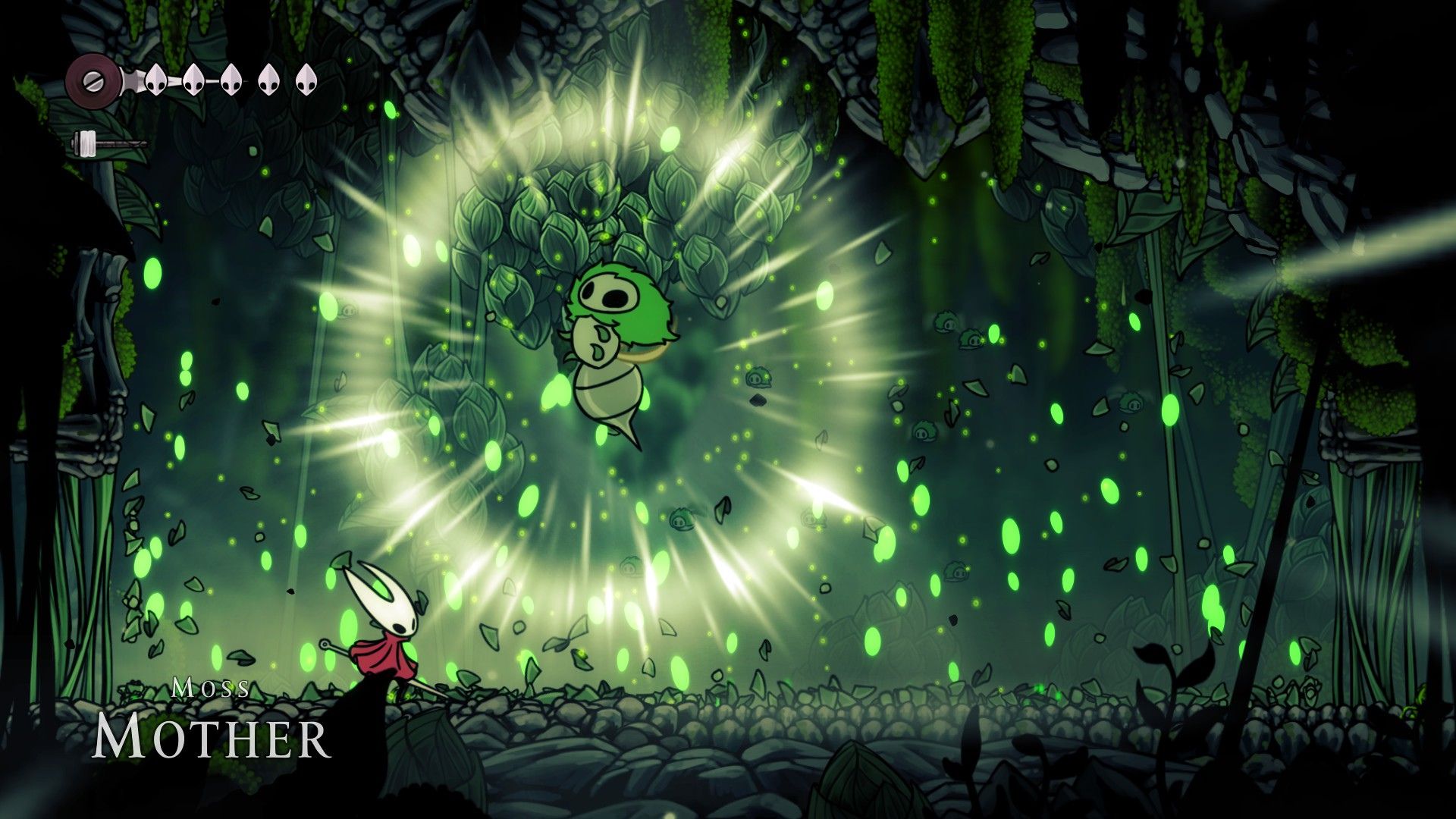 The Moss Mother is the first boss in the game (Source: Team Cherry)
