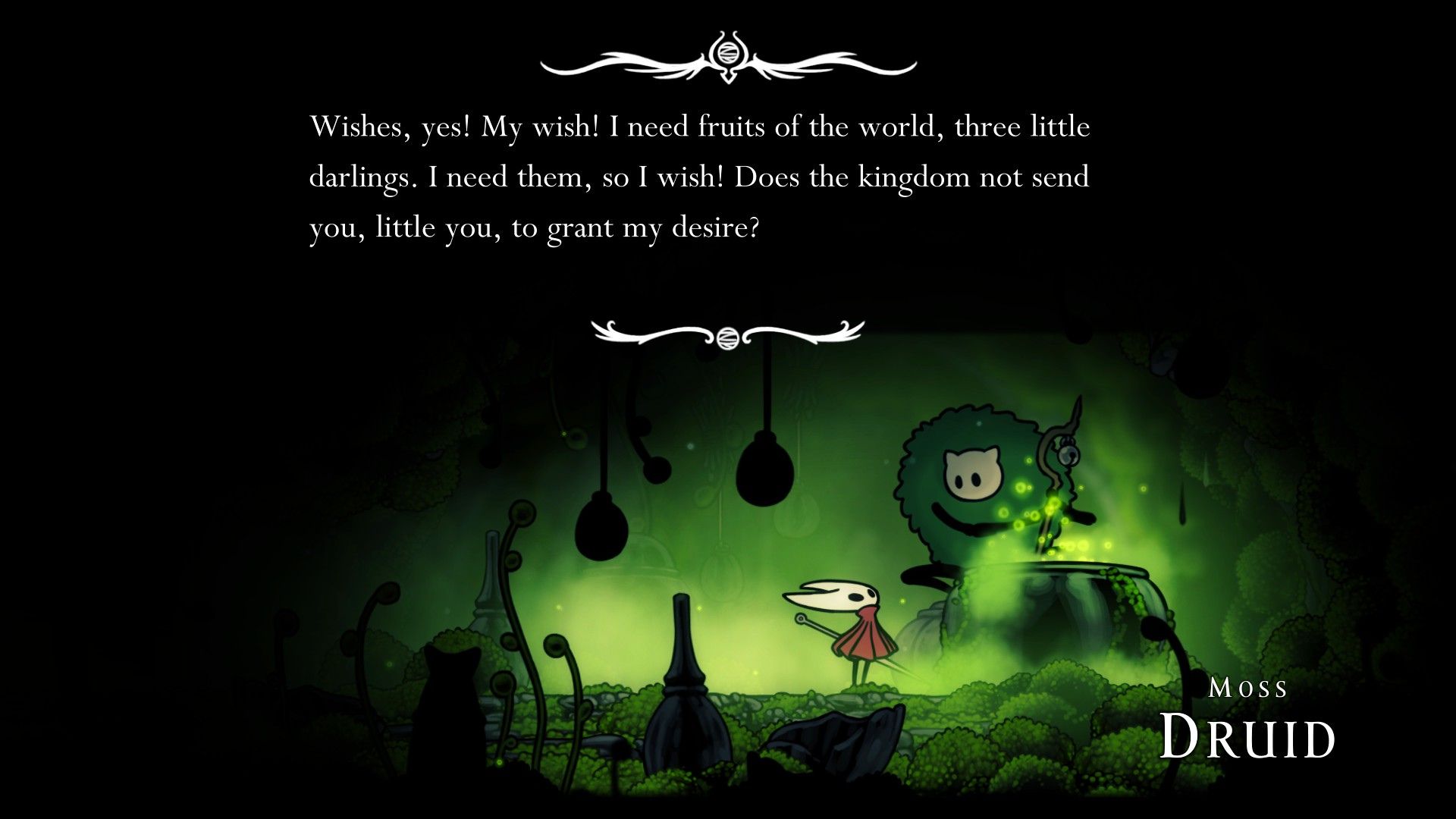 Talk to this NPC to get the quest (Source: Team Cherry)