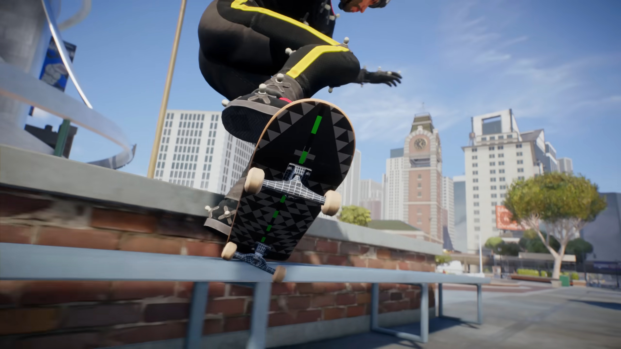Picture describes Skate having a realistic physics-based grinds, flips, and other maneuvers