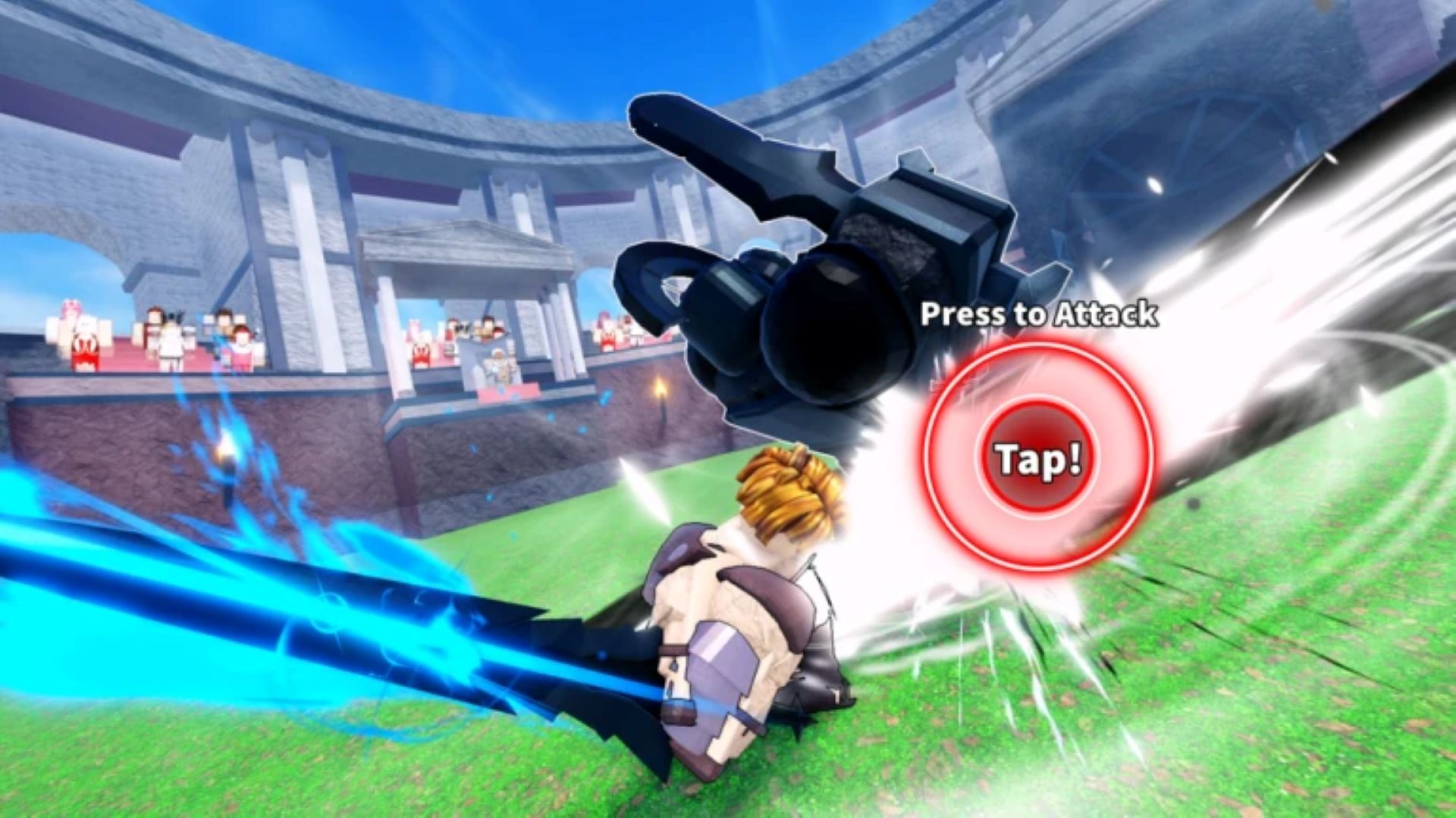 Redeem this month's new set of codes for Sword League (Image via Roblox)