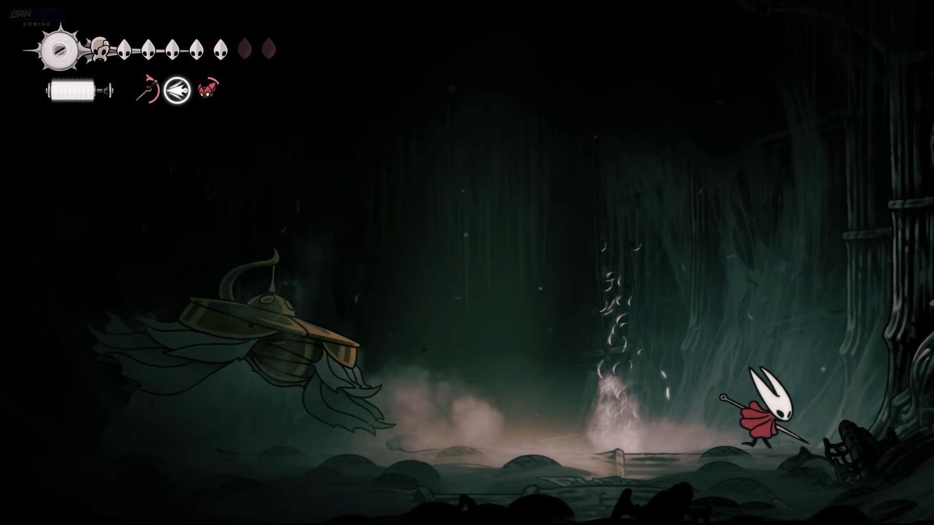 The Unravelled in Hollow Knight Silksong (Image via Team Cherry/YouTube @Dan Allen Gaming)