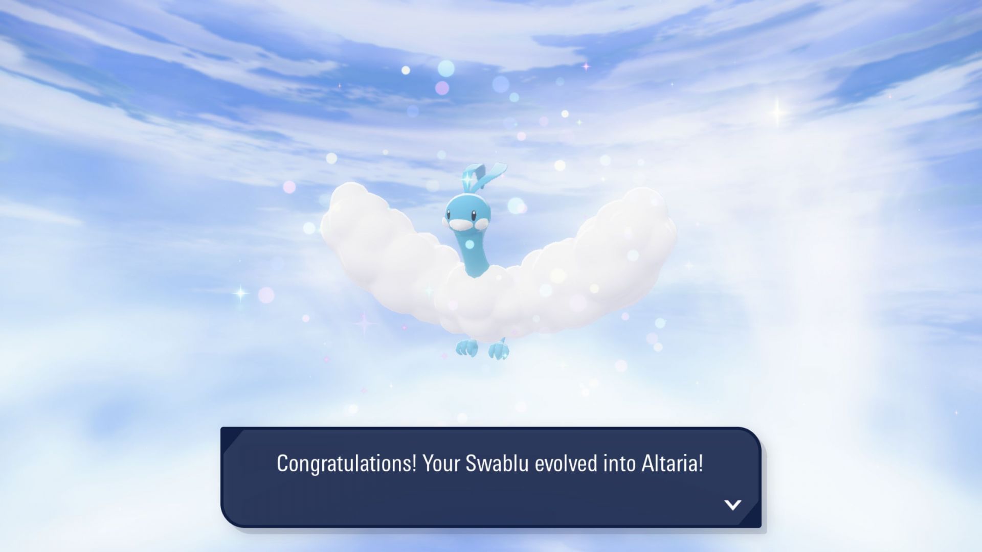 Evolve your Swablu into Altaria (Source: The Pokemon Company)