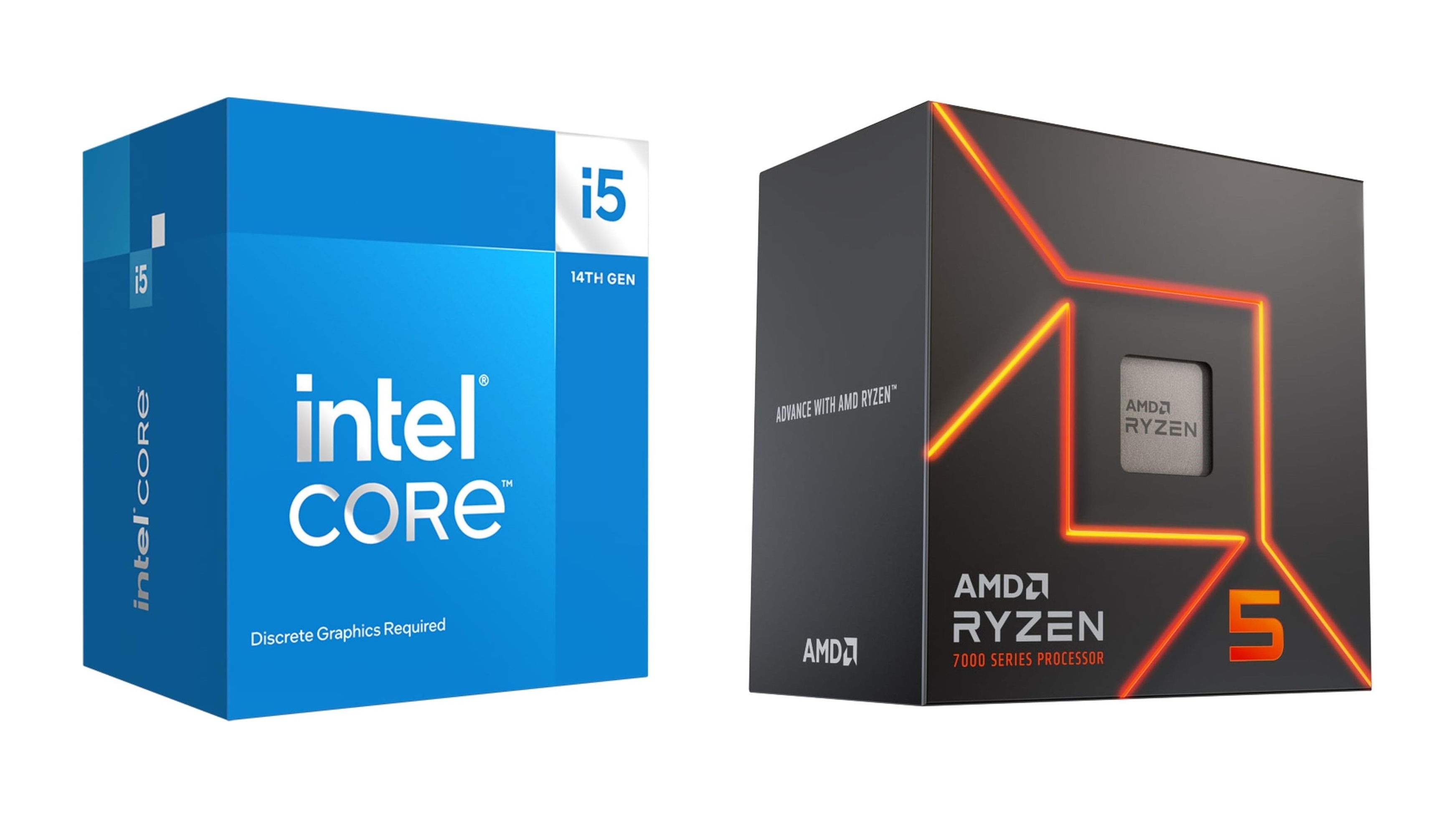 Picture of Ryzen 5 7500F vs Intel Core i5 14400F