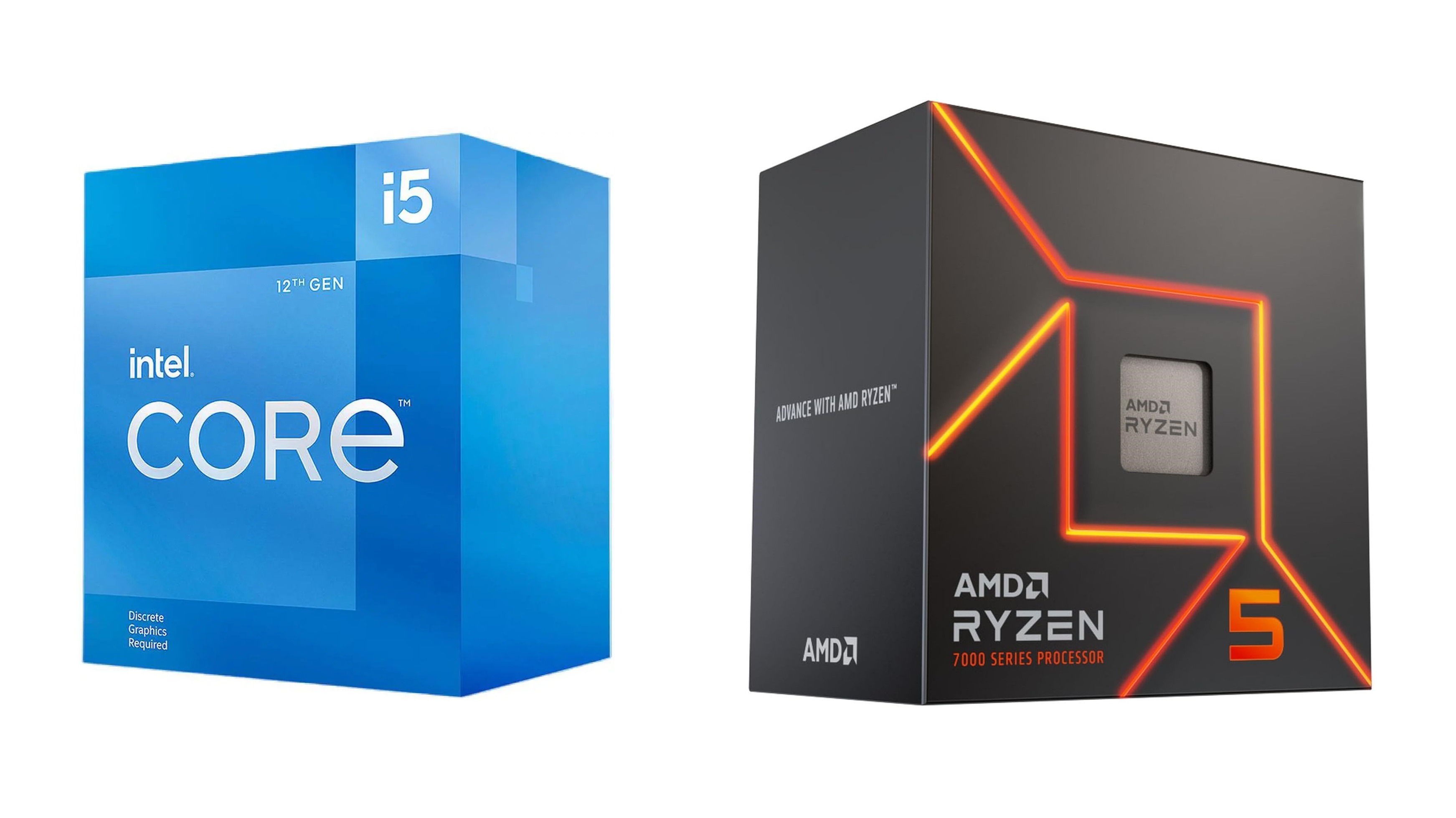 Picture of Ryzen 5 7600 vs Intel Core i5 12400F