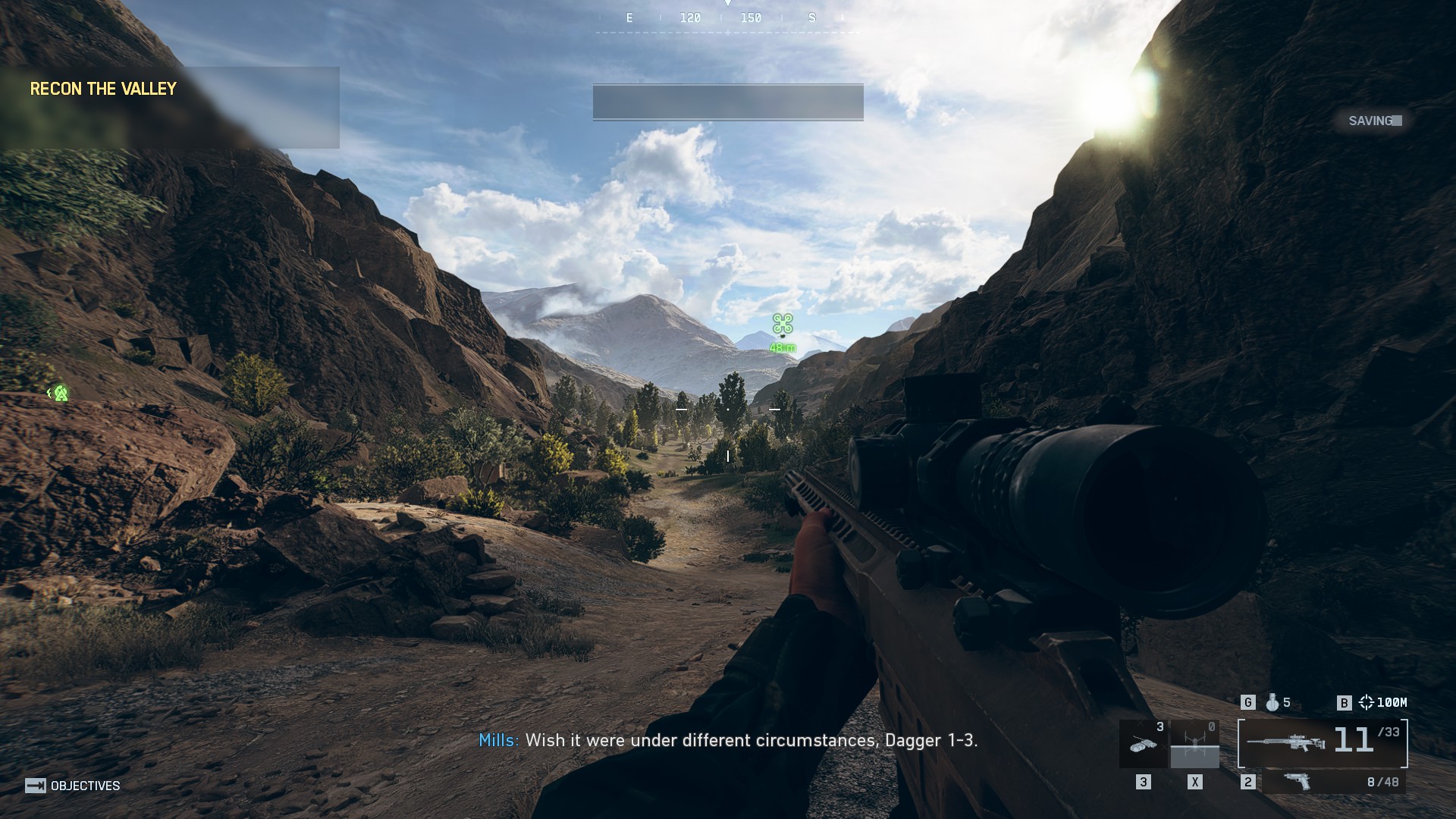 Head to the Old Fort and scout the area (Source: Electronic Arts)