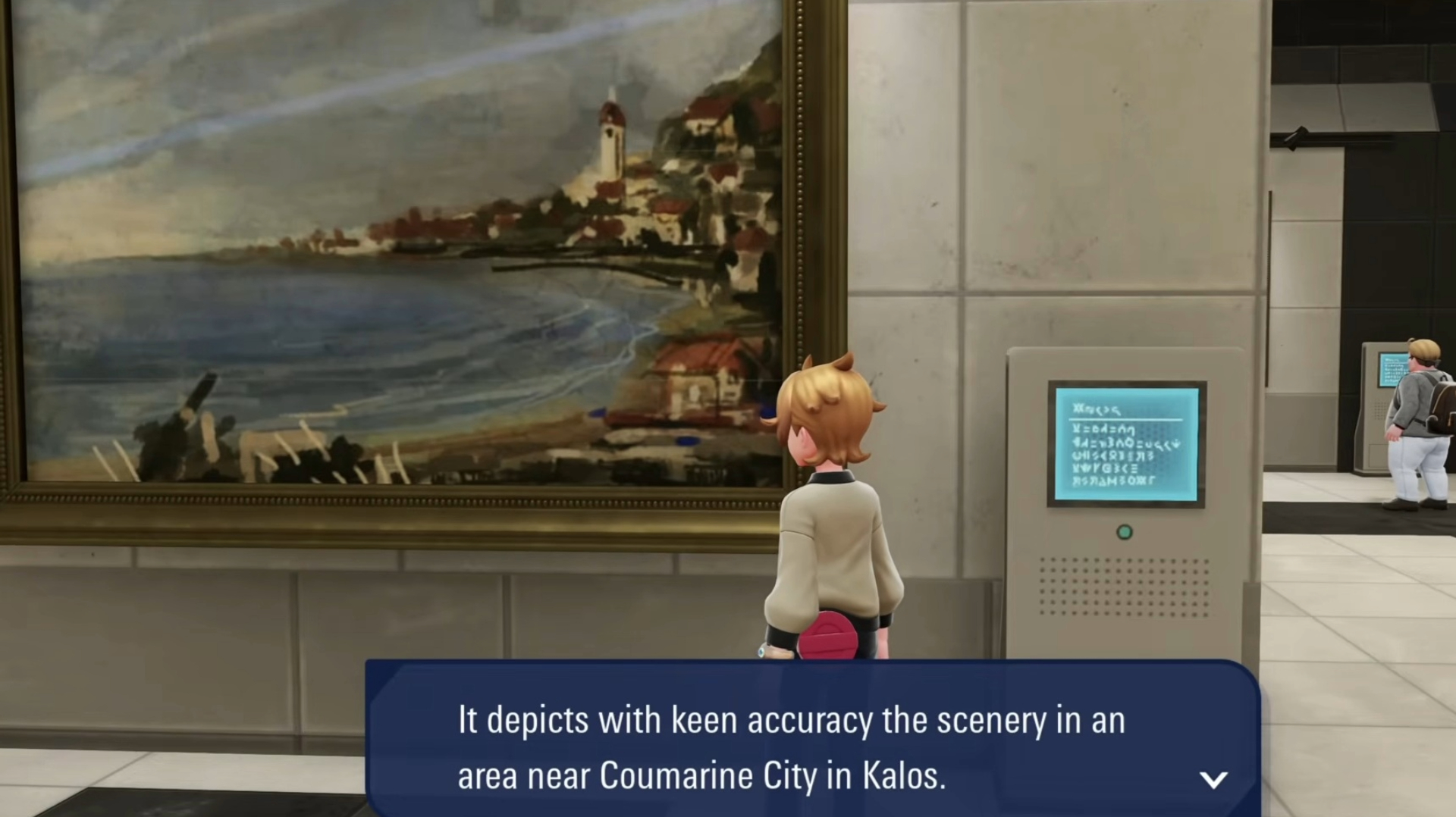 A painting referencing one of the locations in Pokemon X and Y