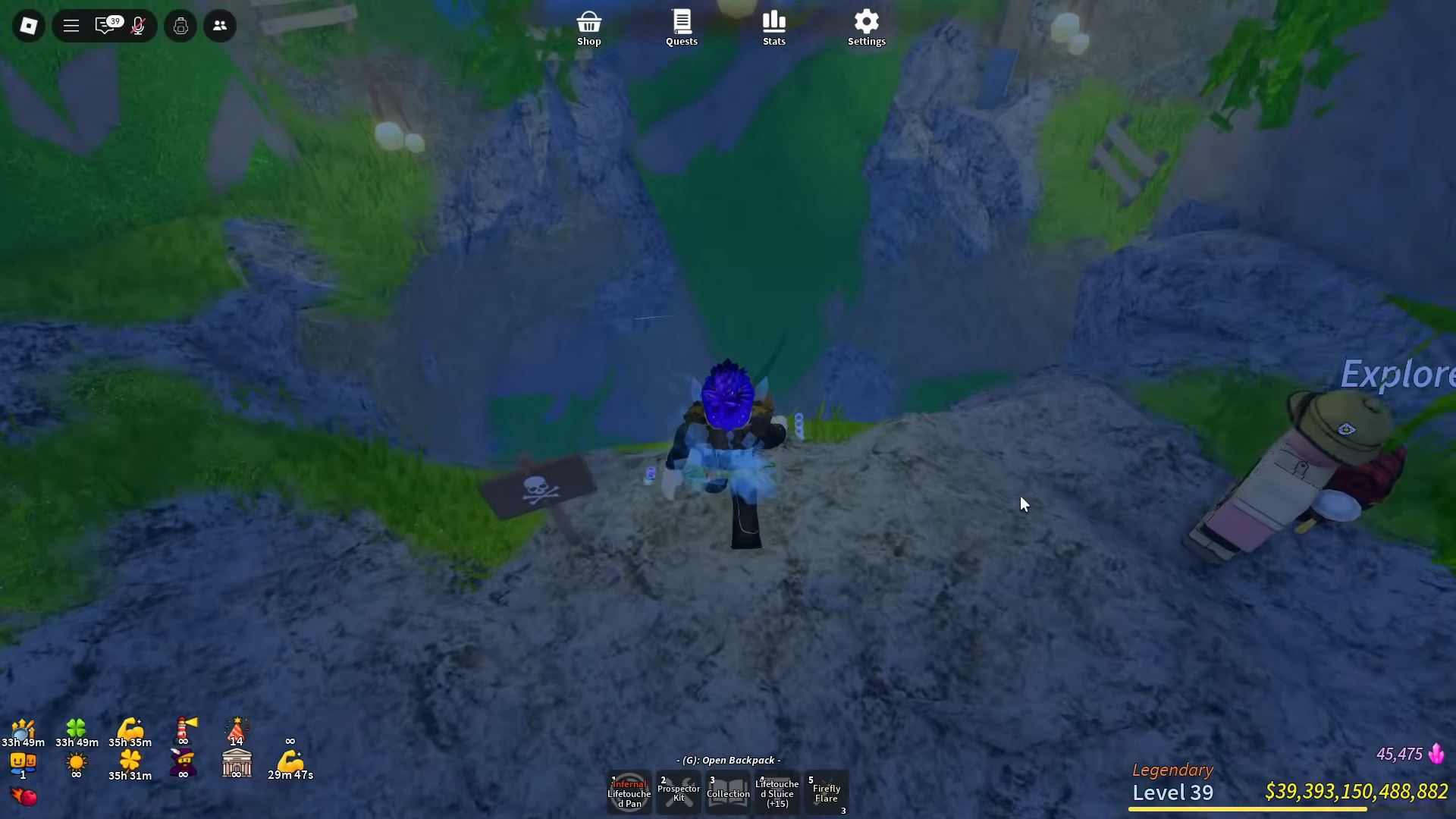 Jump down to enter Abyssal Depths (Image via Roblox Corporation)