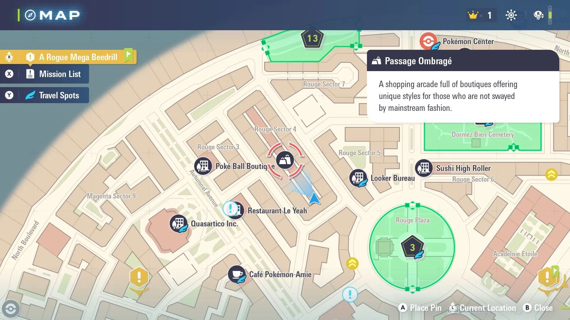 All Outfits in Pokemon Legends Z-A - Passage Ombrage