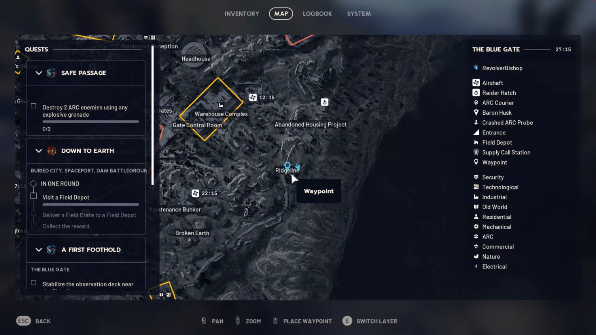 Arc Raiders First Foothold - Stabilize the Observation Dock Near the Ridgeline Location