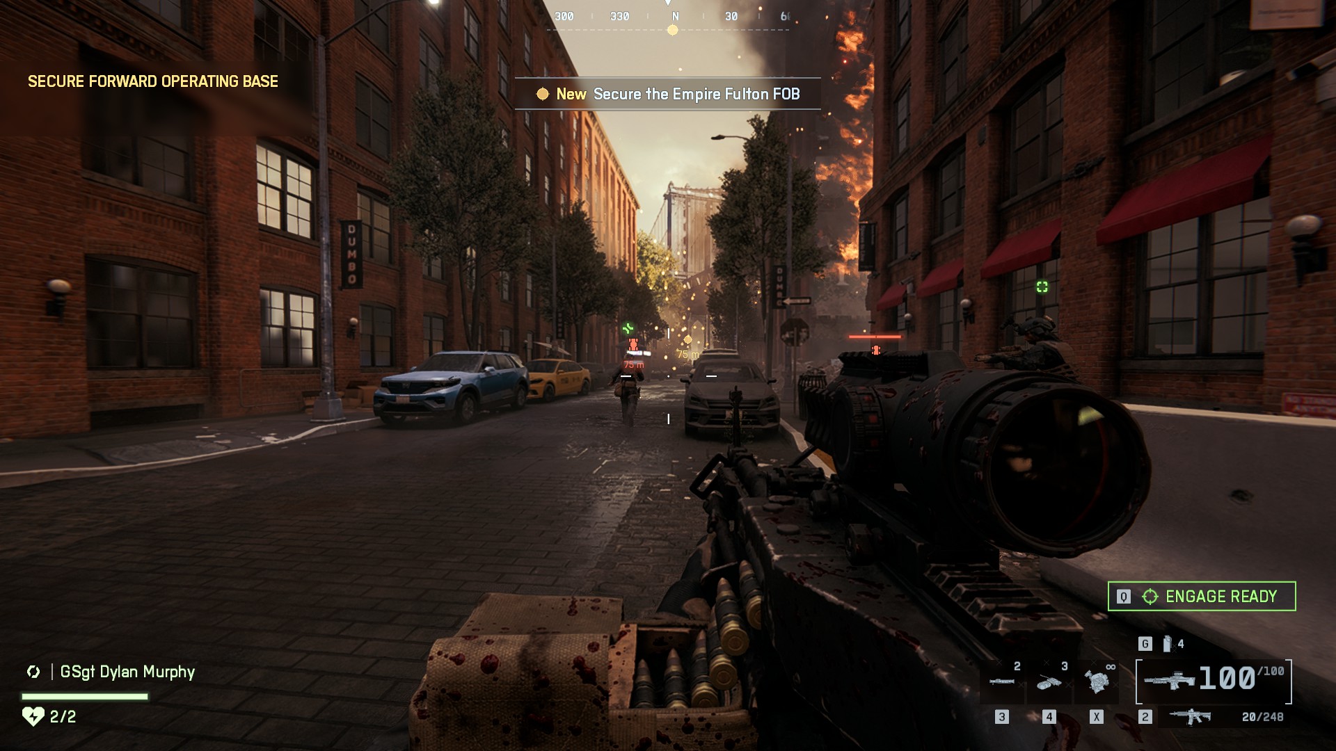A character holding an LMG in the Battlefield 6 Campaign