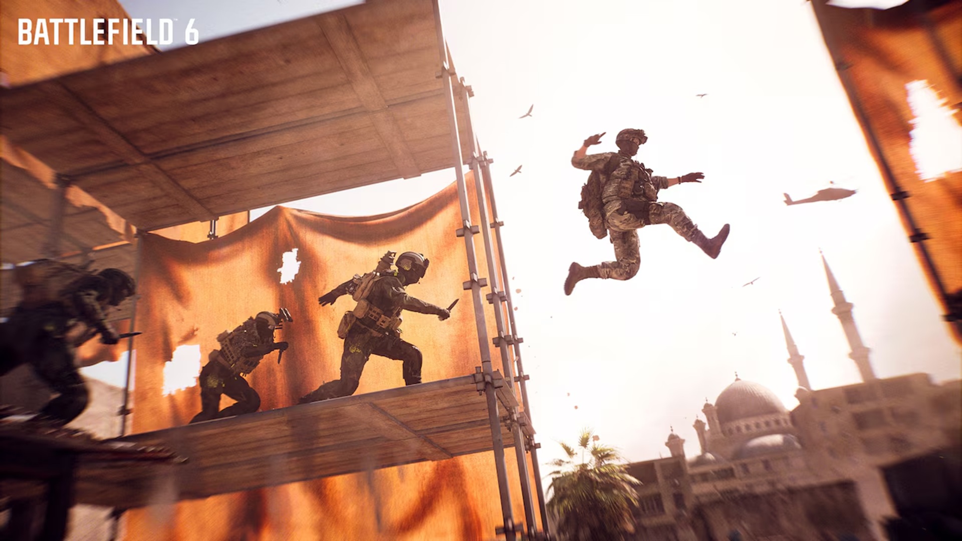 Four Operators in Fort Lyndon in Battlefield RedSec