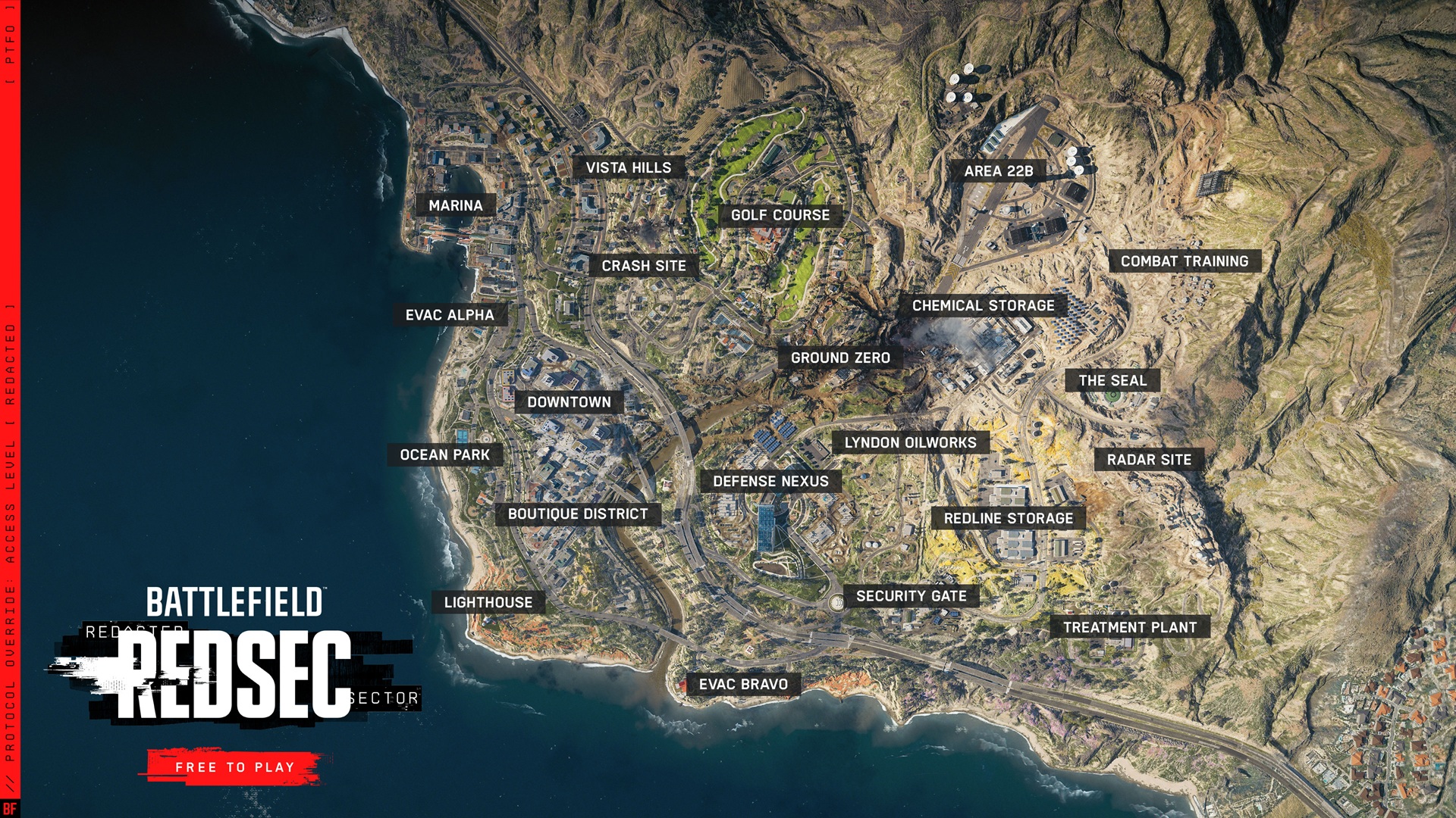 All POIs in Fort Lyndon of Battlefield RedSec