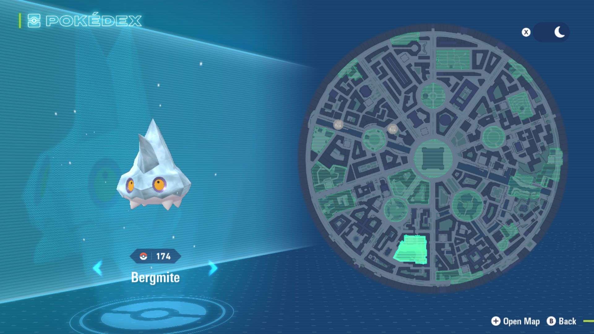 Bergmite's location in Legends Z-A (Image via The Pokemon Company)