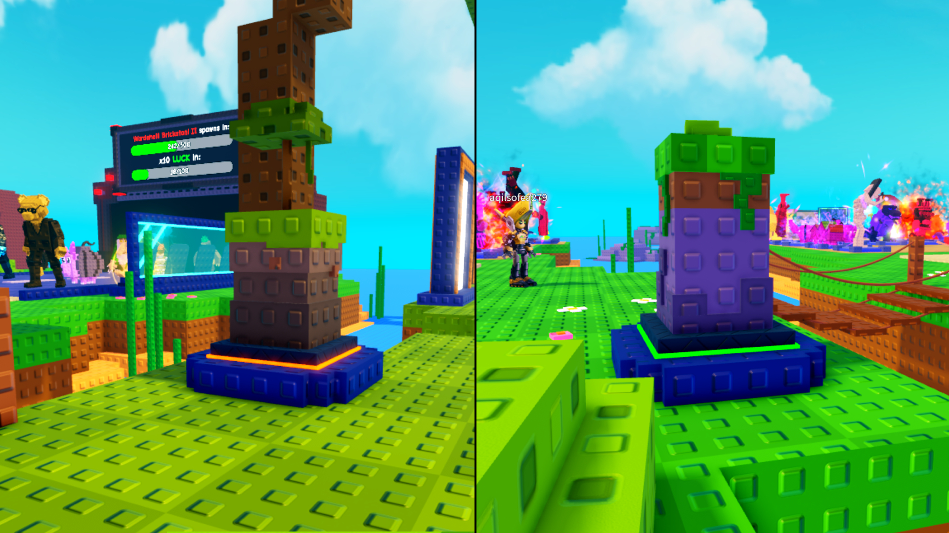 Biome Totems in Plants Vs Brainrots (Image via Roblox Corporation)