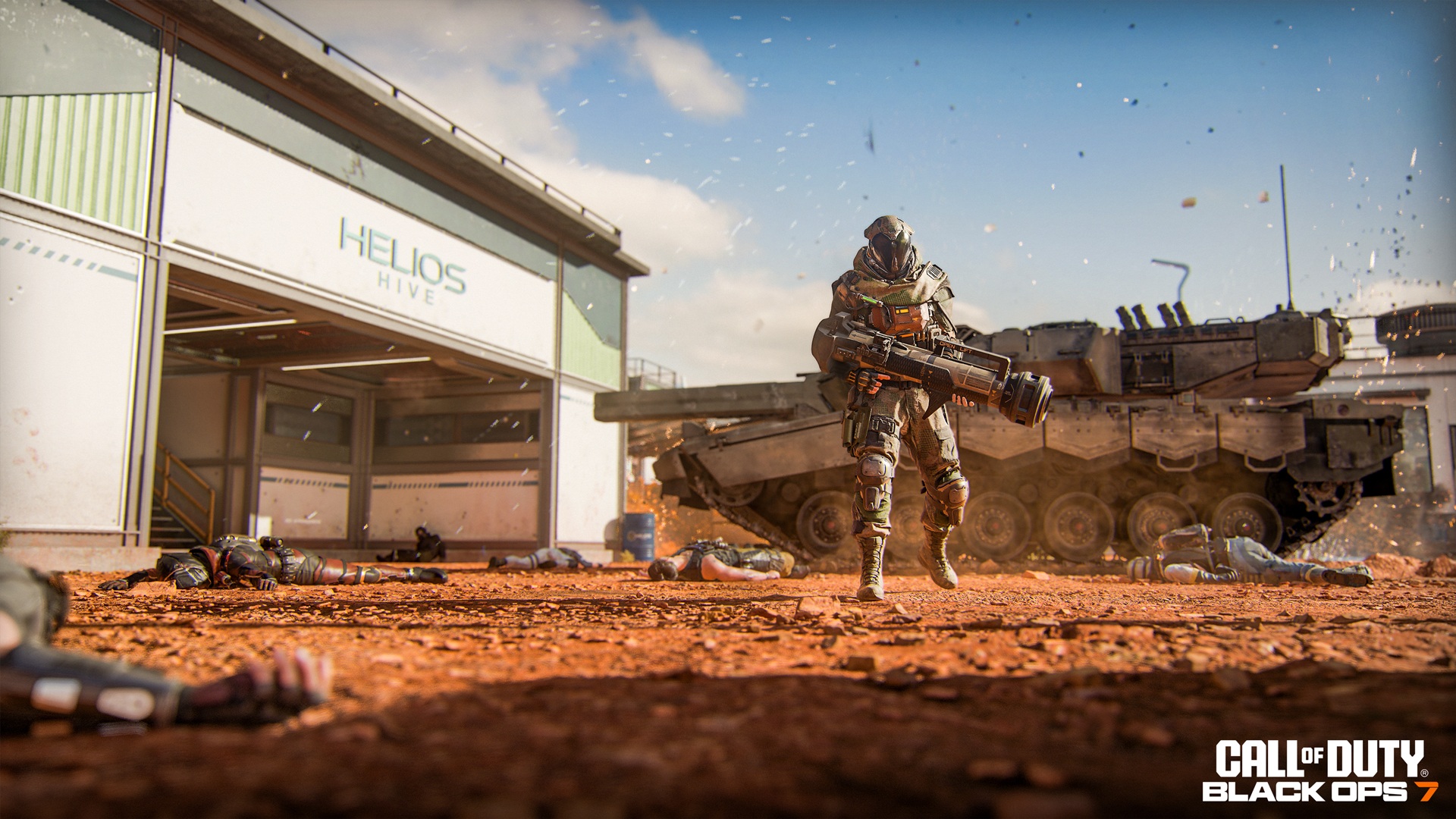 An Operator holding a Launcher in Black Ops 7 Beta
