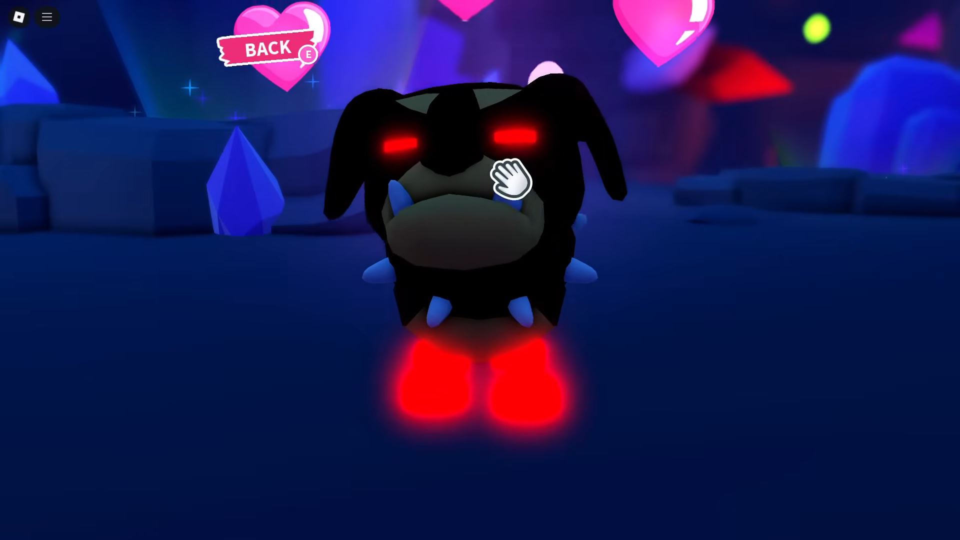 Black dog (Image via Roblox Corporation)