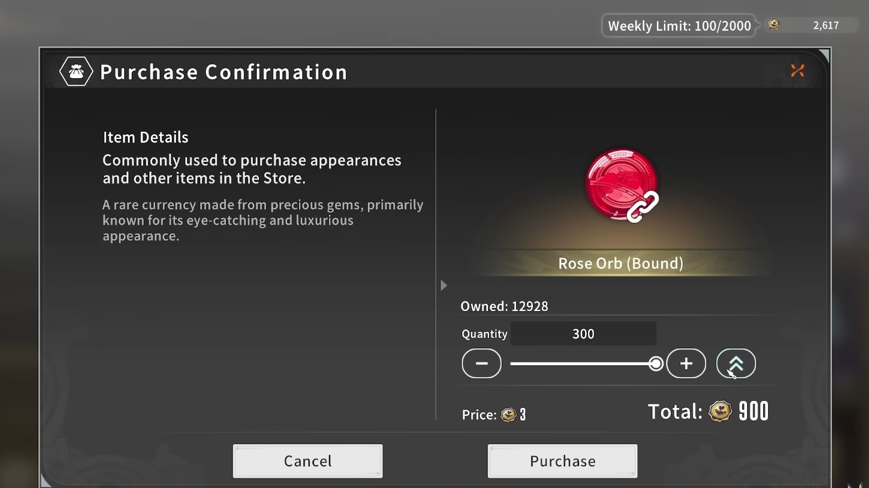 Rose Orb (Bound)