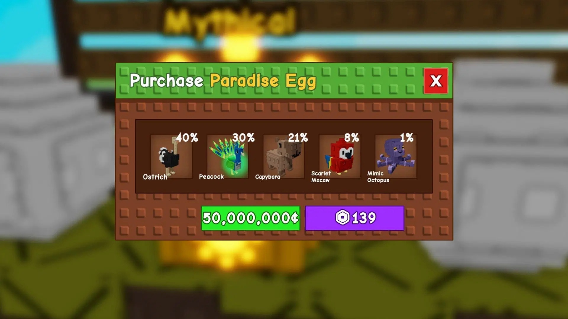Buying the Paradise Egg