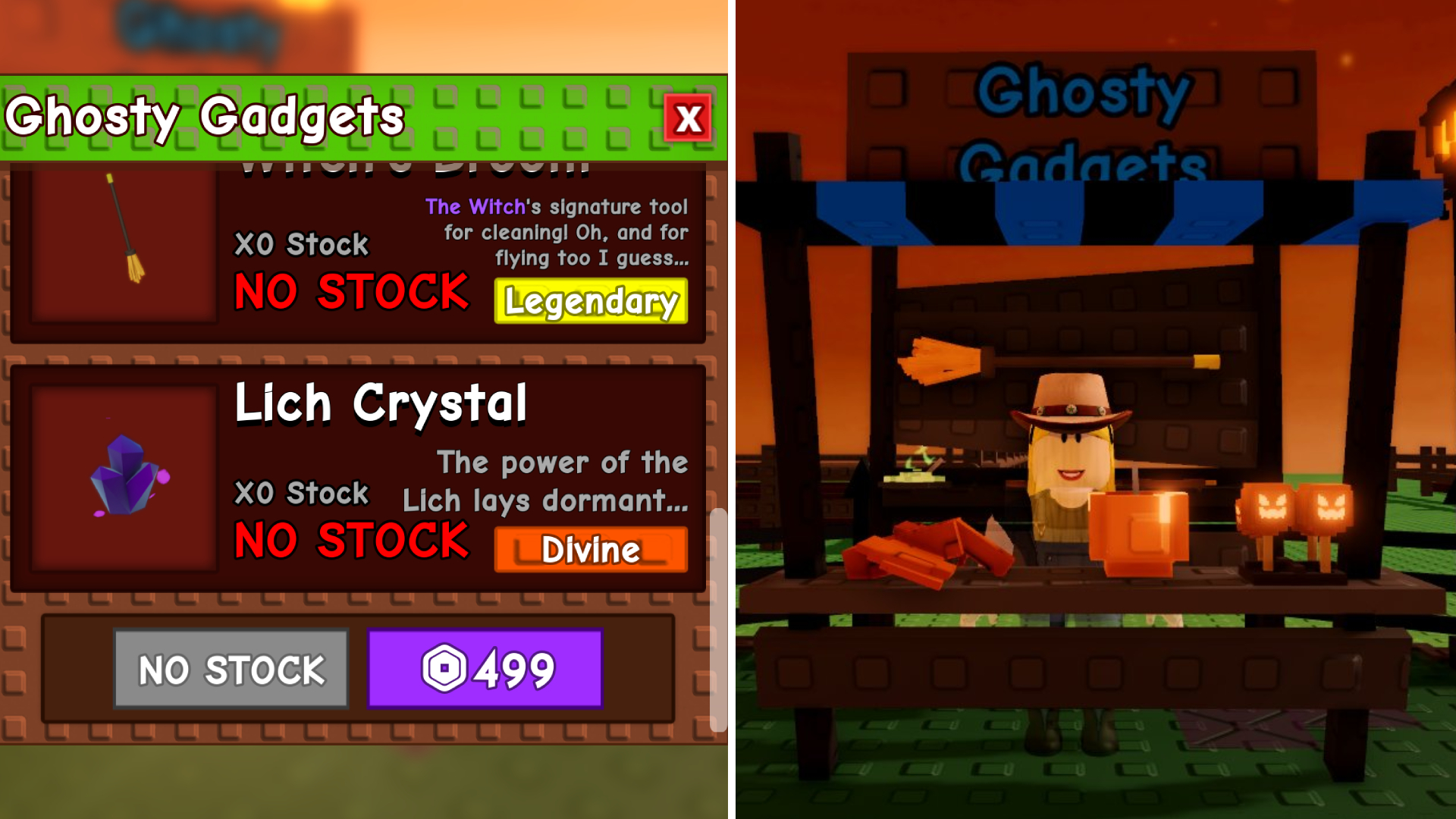 Buy the Lich Crystal to get the pet (Image via Roblox Corporation)