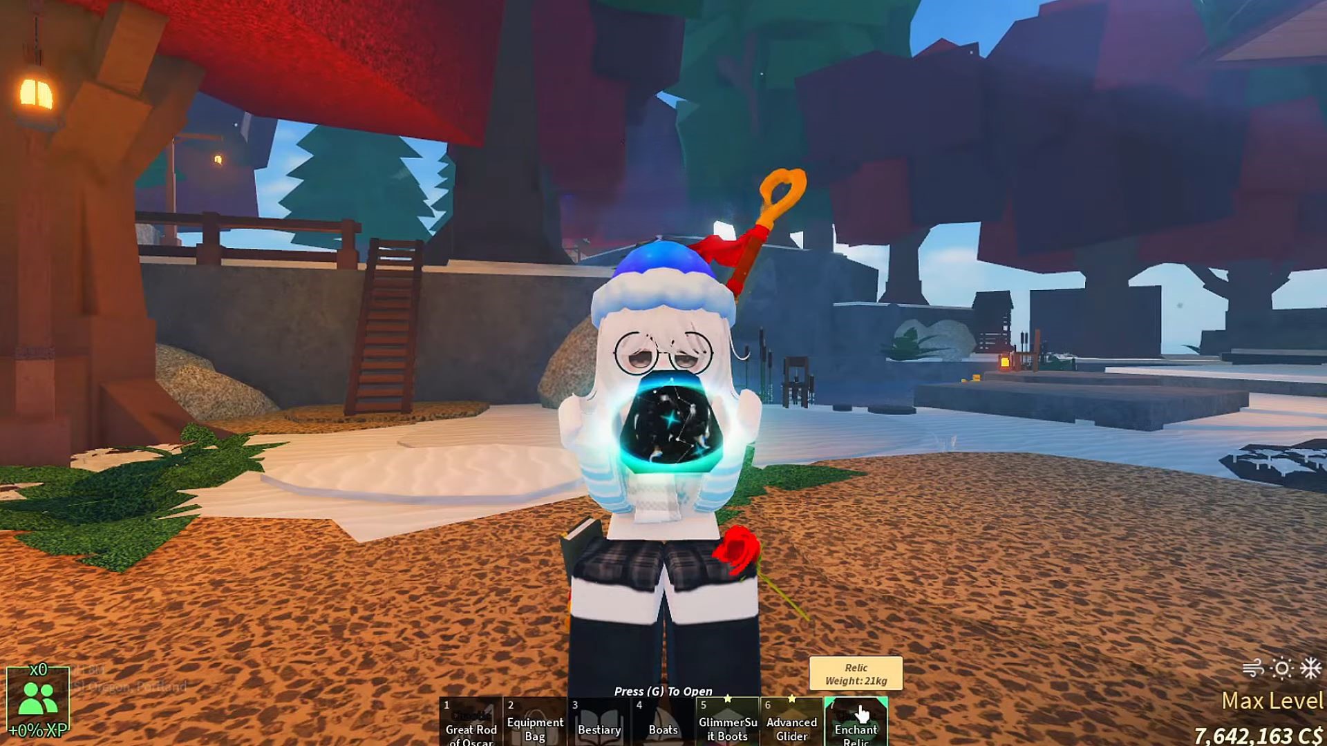 Chaotic Enchant Relic in Fisch (Image via Roblox Corporation)