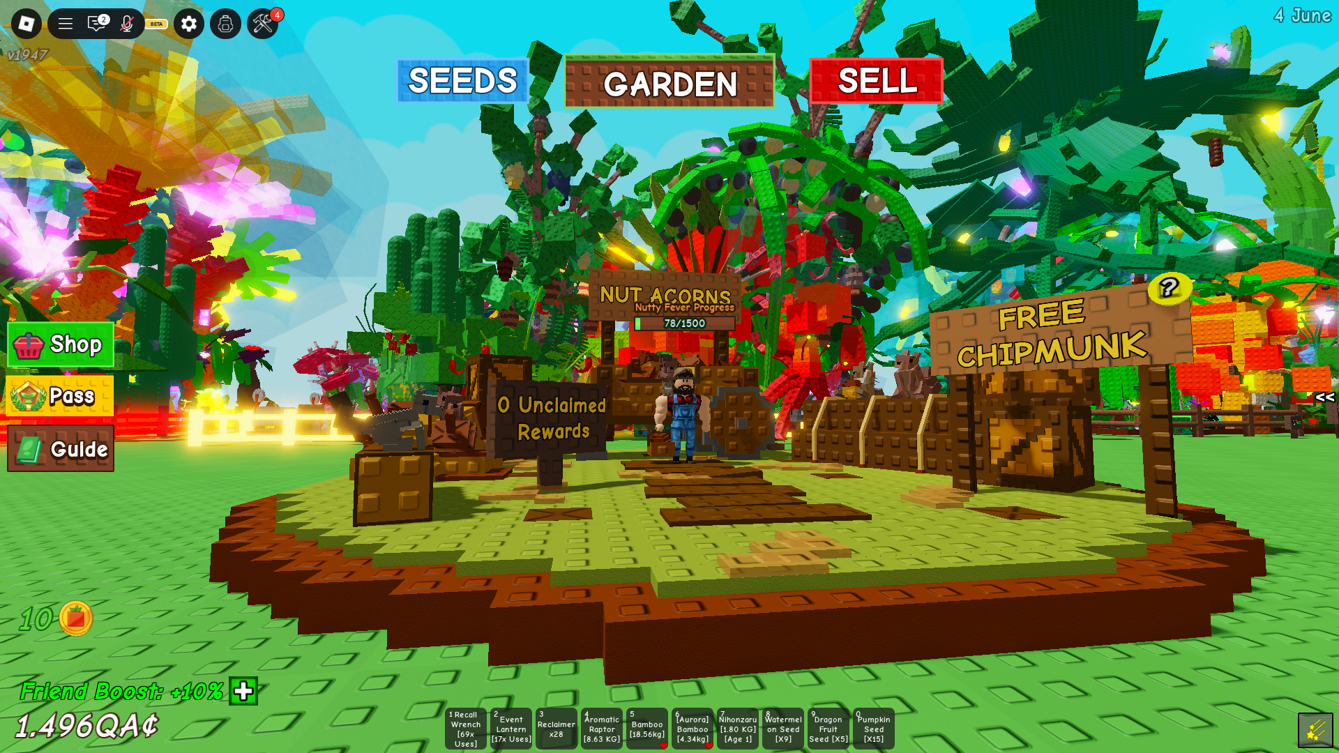 Chubby Chipmunk Stall (Image via Roblox Corporation)