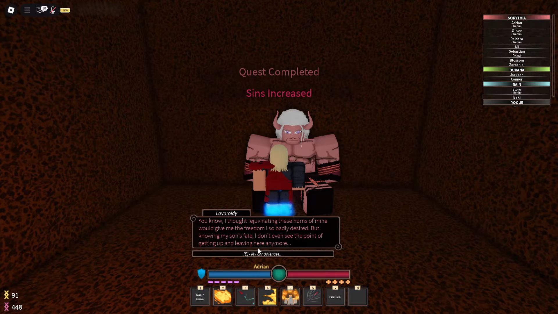 Claim the Flame Scroll Reward (Image via Roblox Corporation)