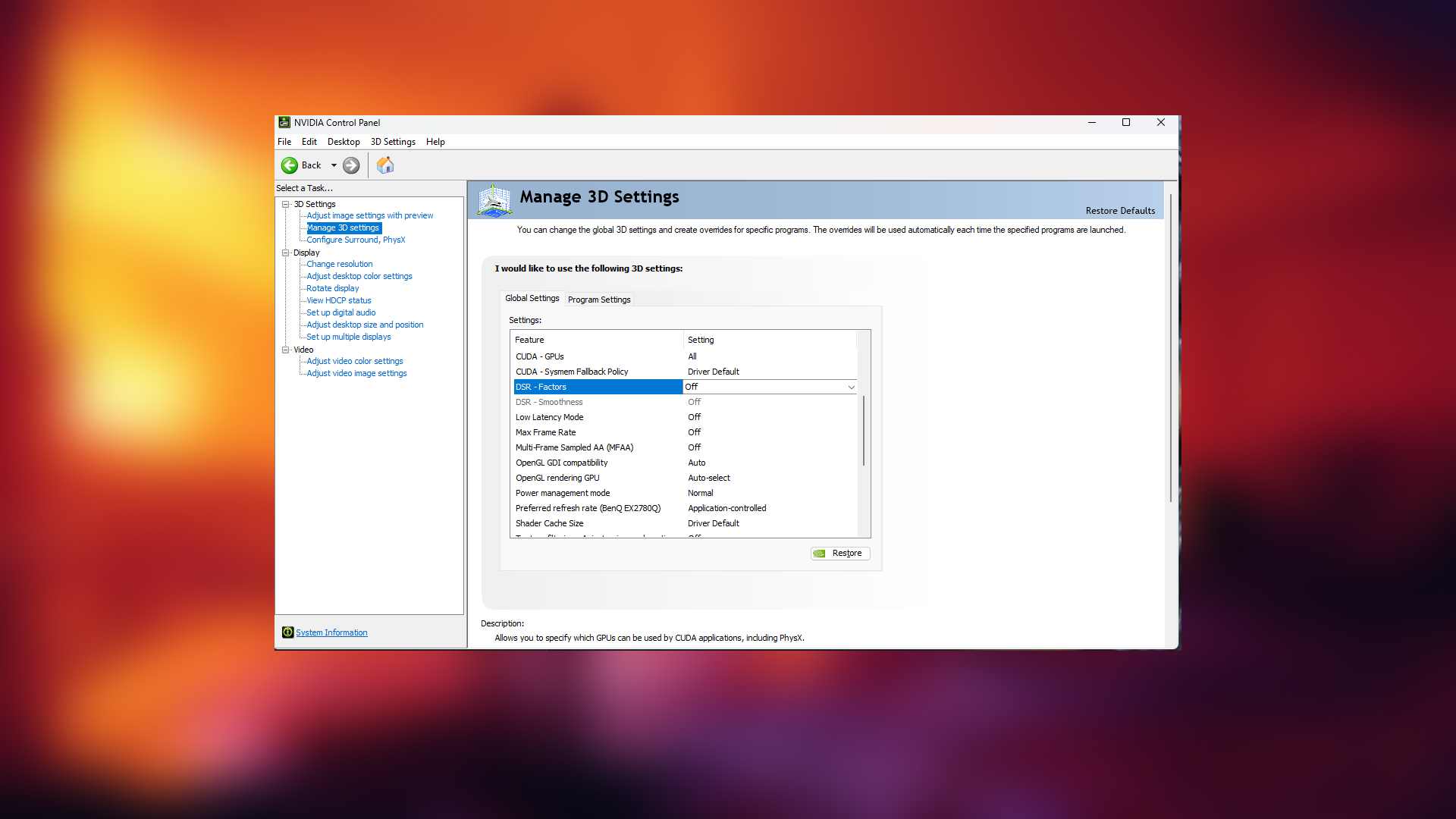 DSR Factor (Image via Nvidia)