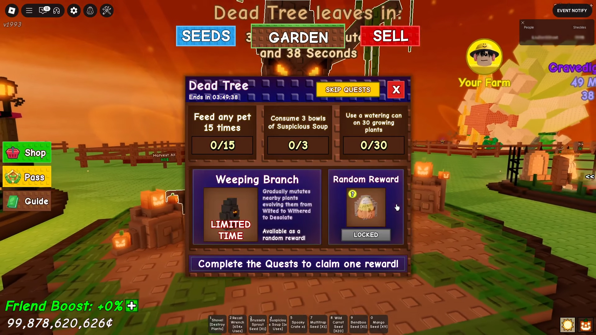 Dead Tree Quests (Image via Roblox Corporation | @IlluzionsGhost/Youtube)