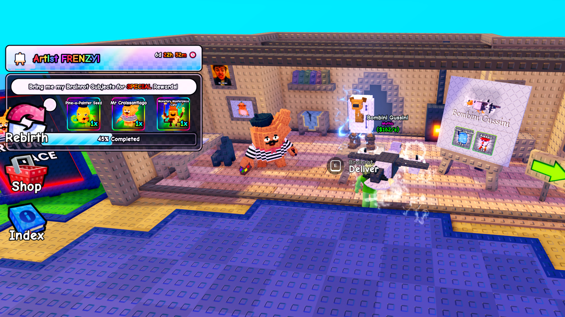 Deliver Brainrots and get rewards (Image via Roblox Corporation)