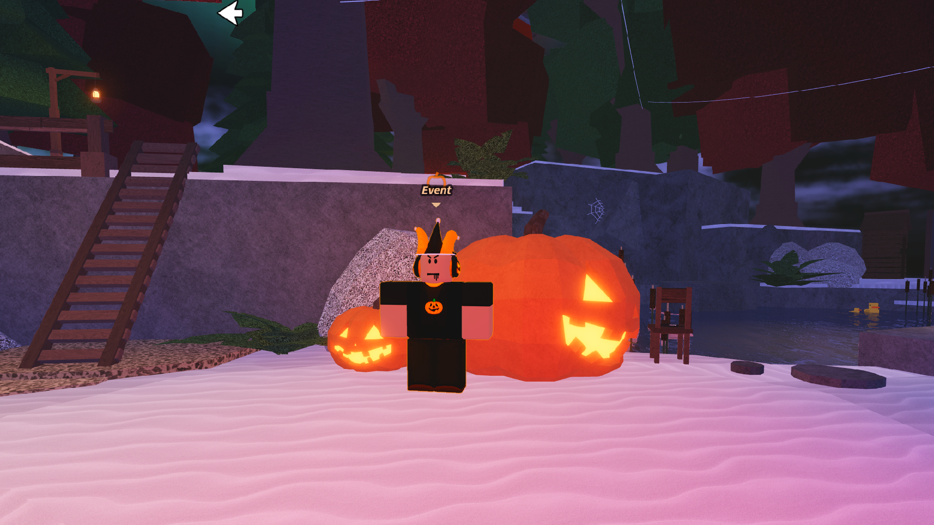 Deliver pumpkins to these NPCs (Image via Roblox Corporation)