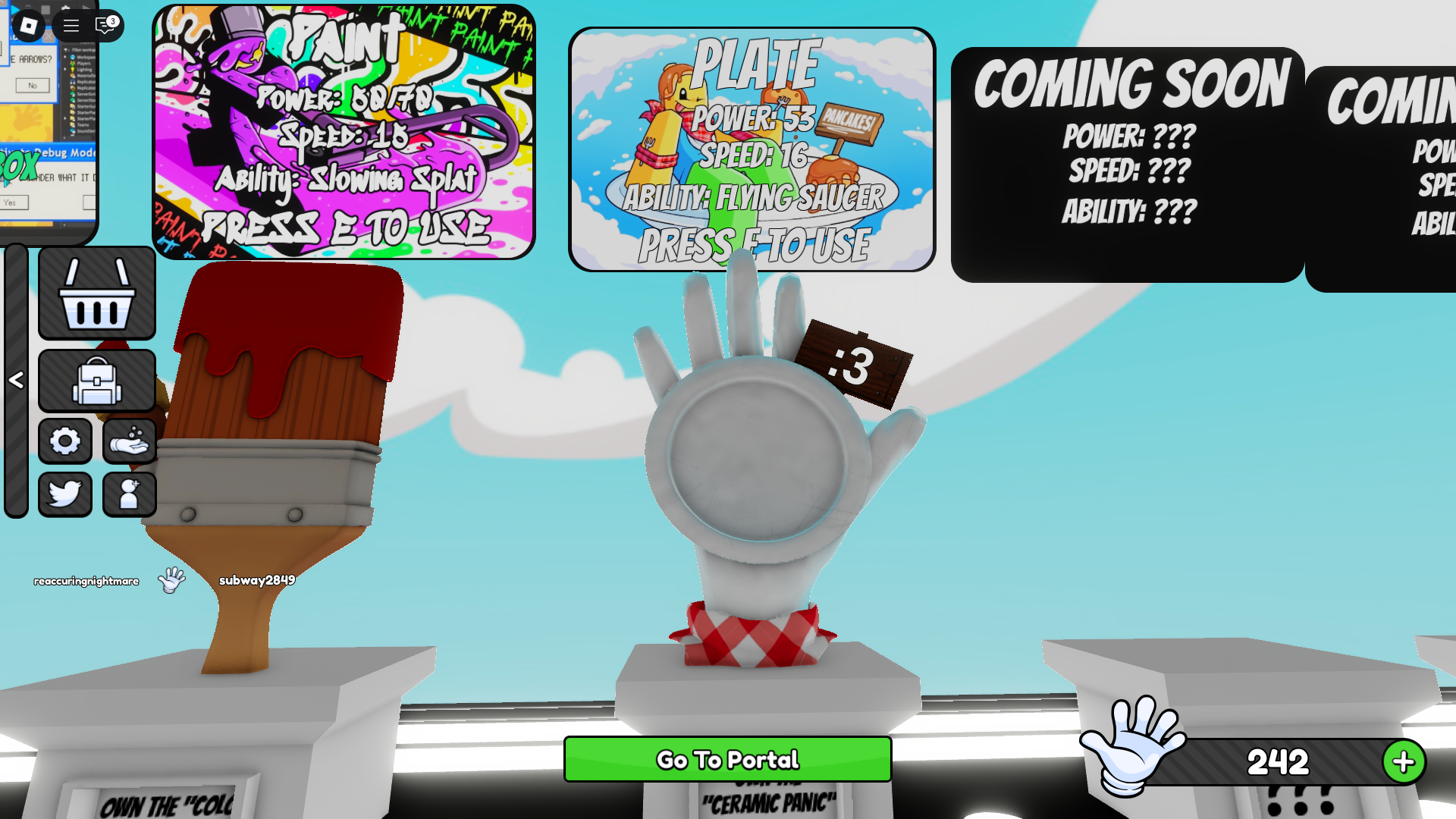 Plate Glove in Slap Battles (Image via Roblox Corporation)