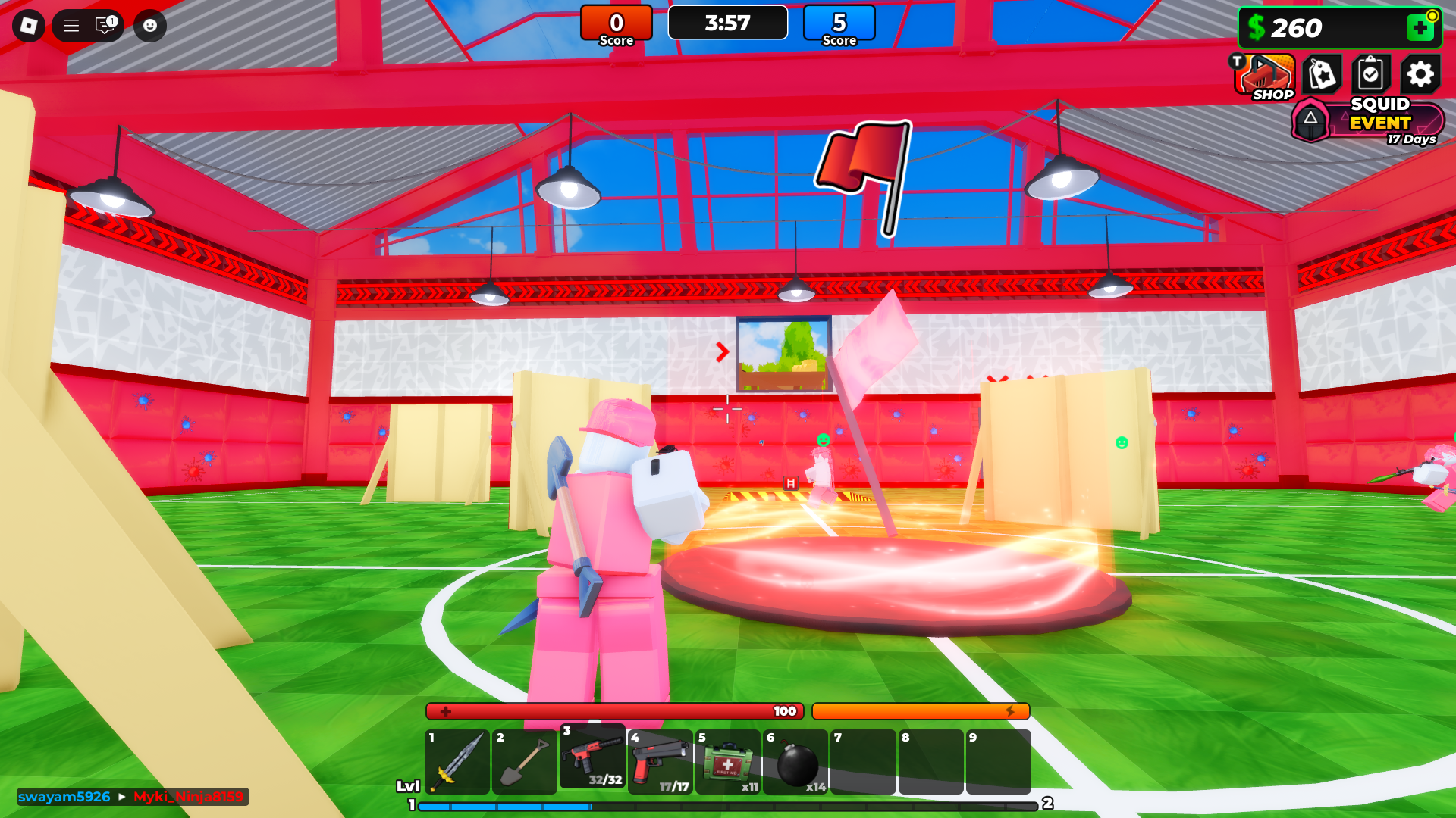 Flag Wars (Image via Roblox Corporation)