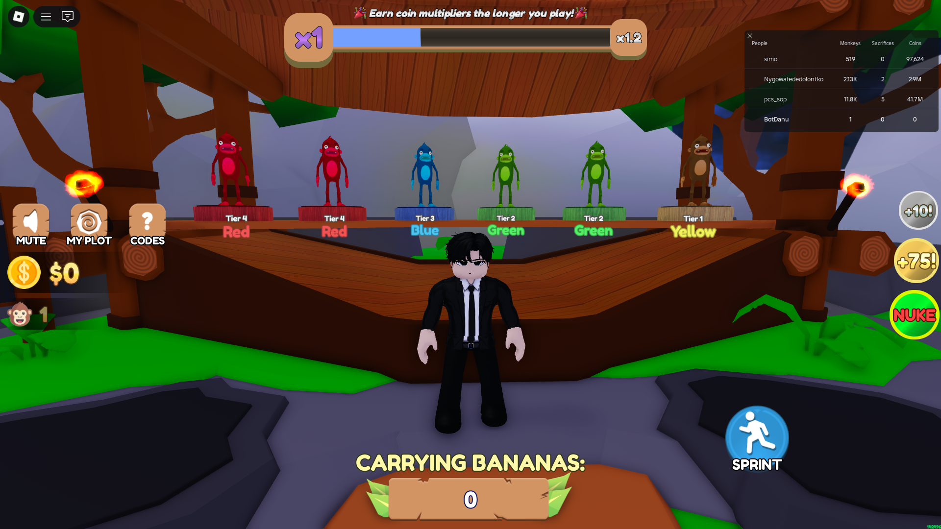 Monkey Tycoon (Image via Roblox Corporation)
