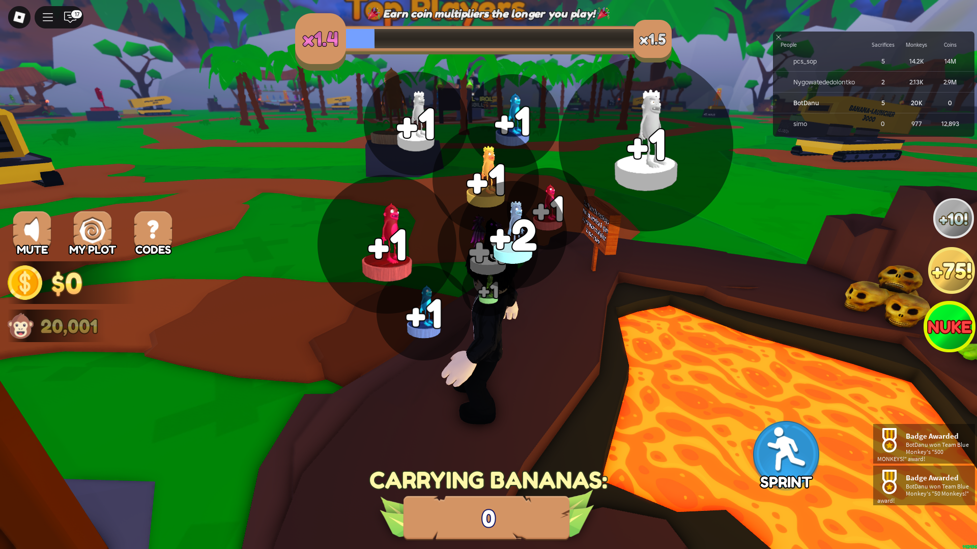 Free rewards from codes (Image via Roblox Corporation)